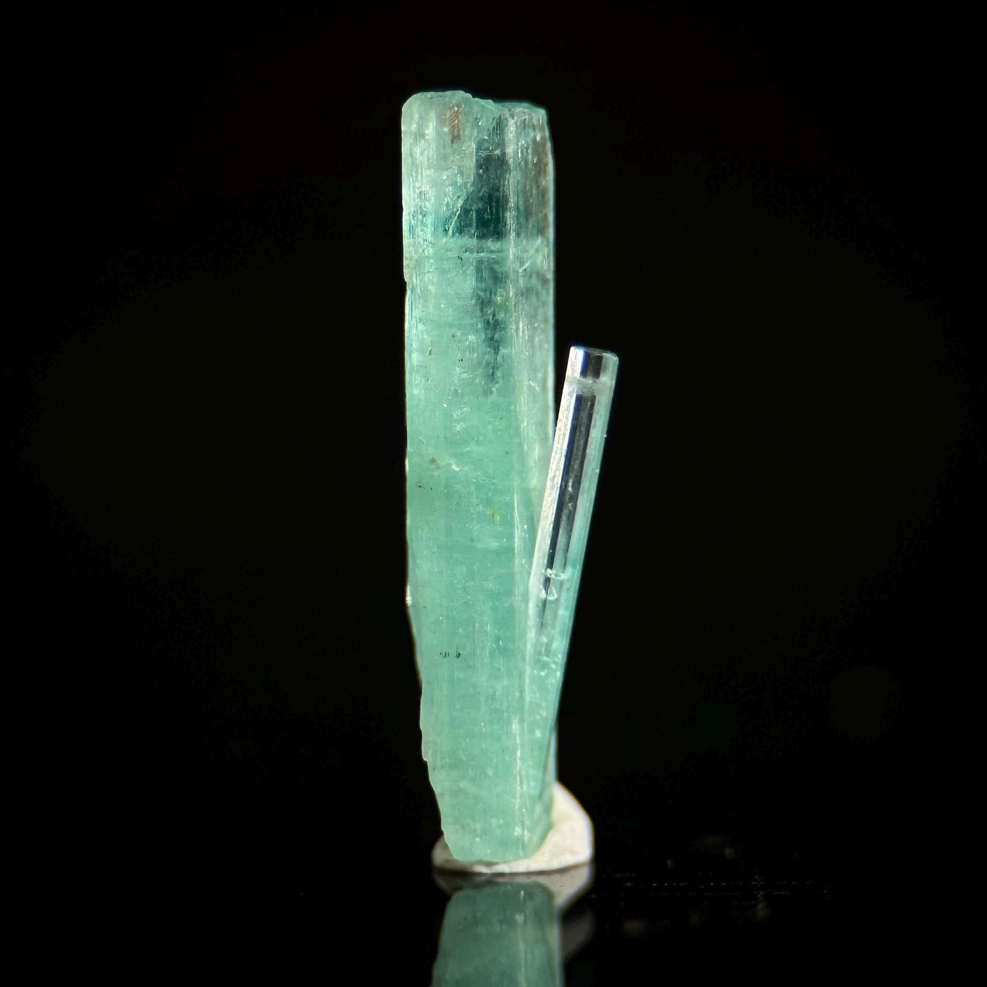 Beryl var. Emerald | natural seafoam green crystal, mineral specimen from Nigeria