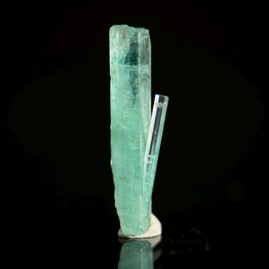 Beryl var. Emerald | natural seafoam green crystal, mineral specimen from Nigeria