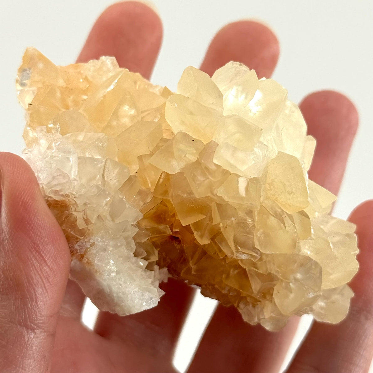 Fluorescent Calcite | UV-reactive crystal, natural mineral specimen from Indonesia