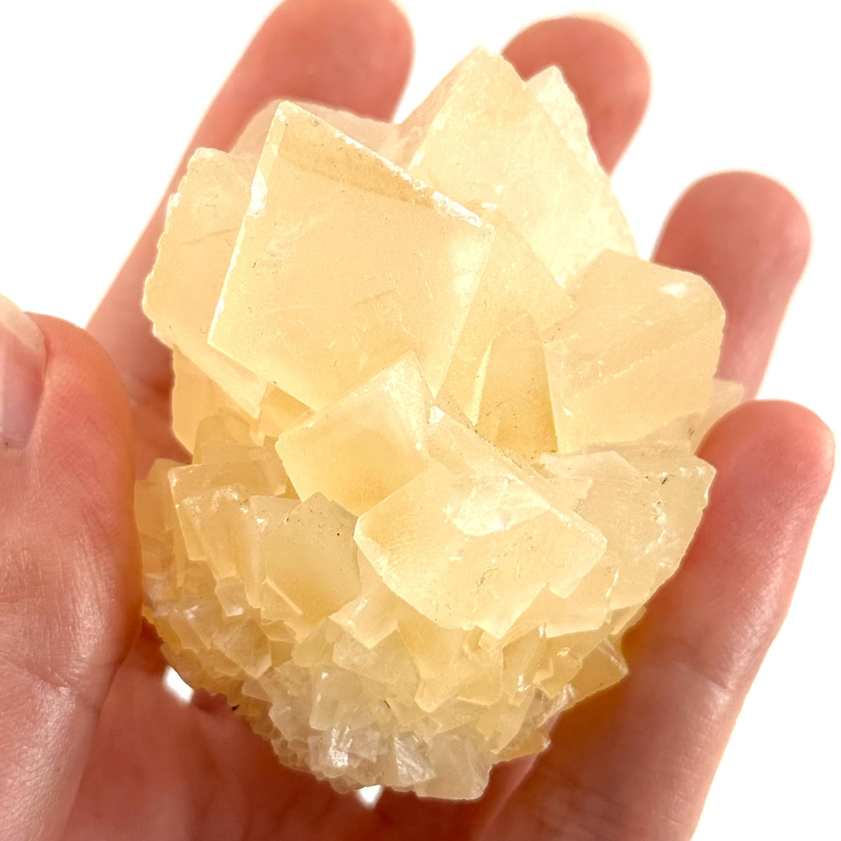 Fluorescent Calcite | UV-reactive crystal, natural mineral specimen from Indonesia