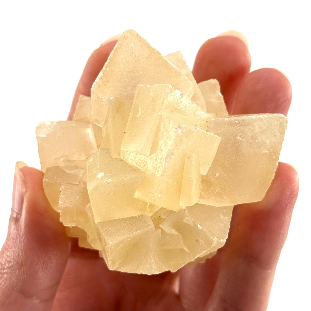 Fluorescent Calcite | UV-reactive crystal, natural mineral specimen from Indonesia