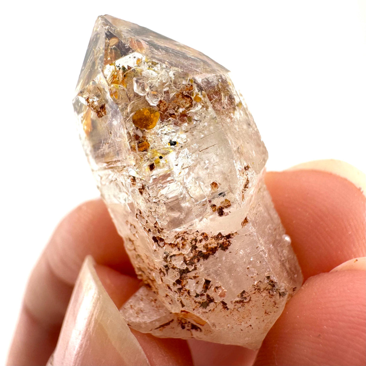 Petroleum Quartz | UV reactive firefly crystal, fluorescent mineral specimen from Madagascar