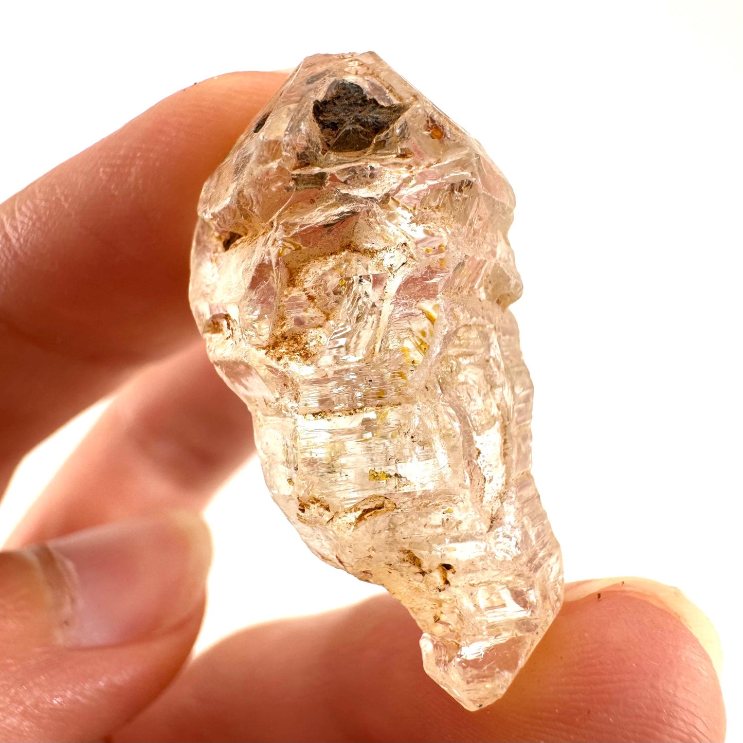 Petroleum Quartz | UV reactive firefly crystal, fluorescent mineral specimen from Madagascar