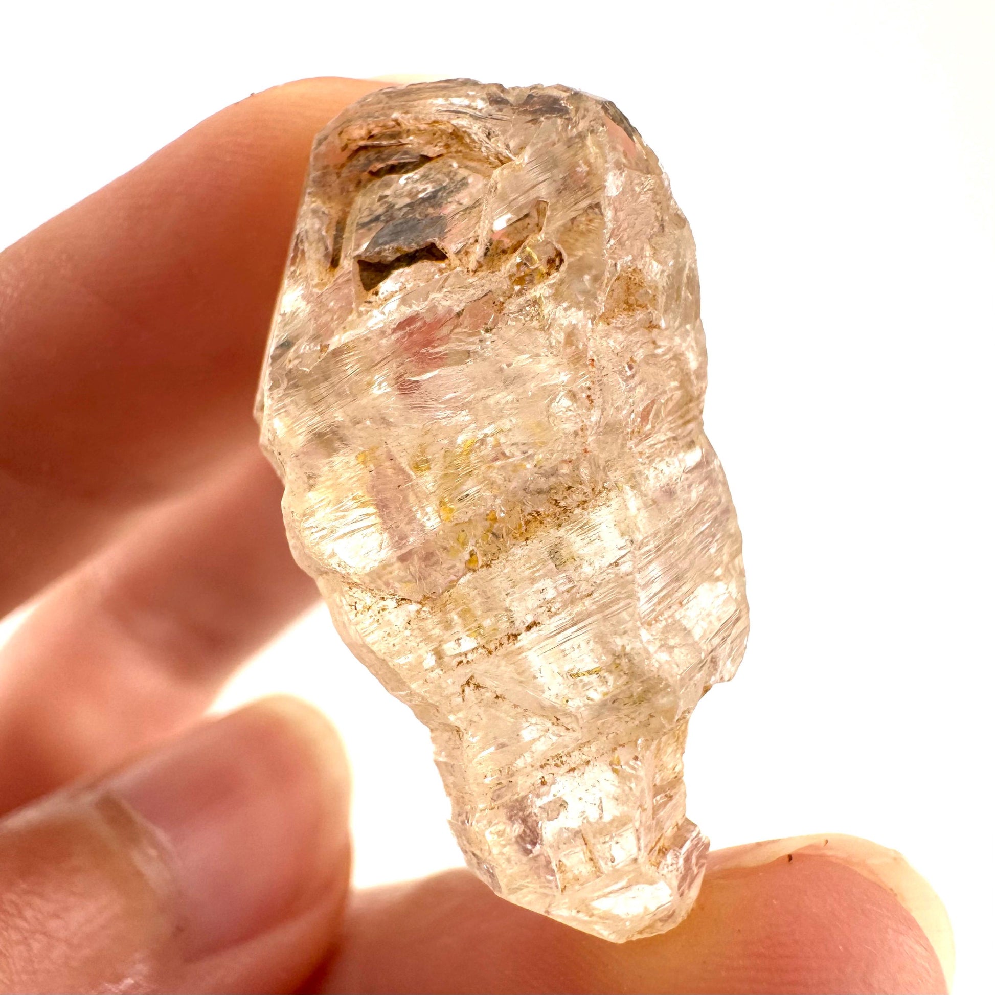 Petroleum Quartz | UV reactive firefly crystal, fluorescent mineral specimen from Madagascar