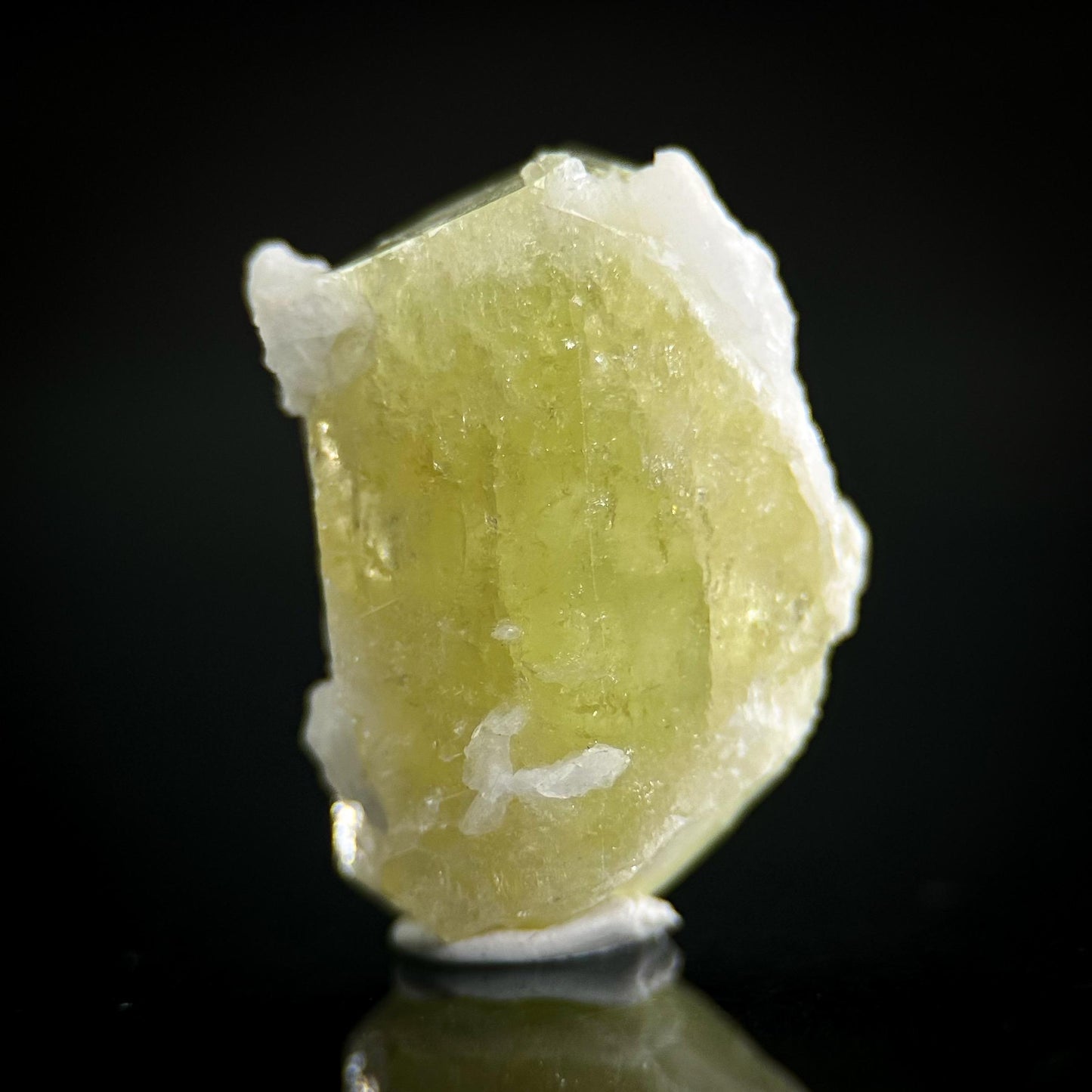 Brazilianite | yellow crystal, mineral specimen from Brazil