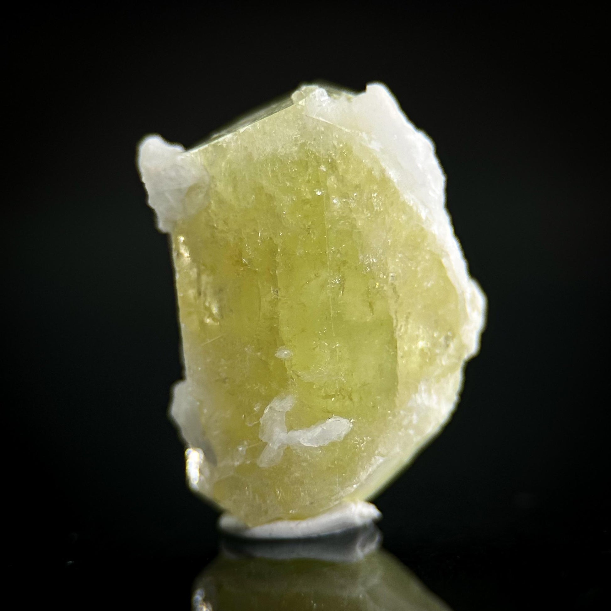 Brazilianite | yellow crystal, mineral specimen from Brazil