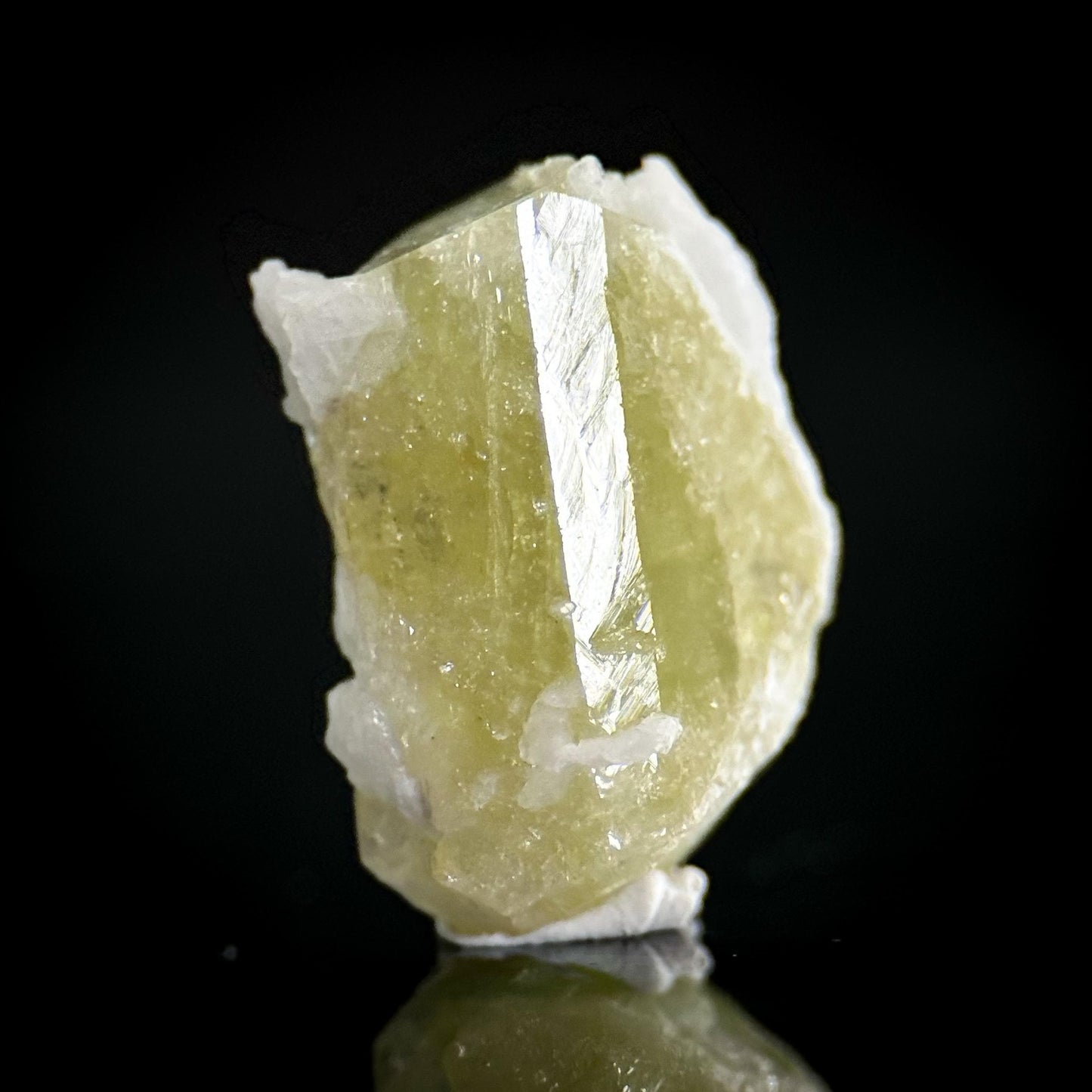 Brazilianite | yellow crystal, mineral specimen from Brazil