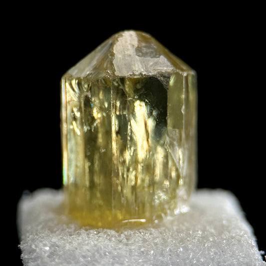 Apatite | large yellow crystal, mineral specimen from Ural Mountains