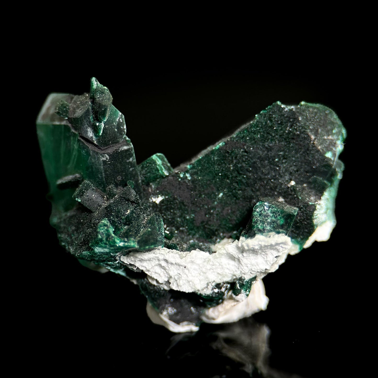 Malachite Pseudomorph after Azurite | rare green crystal, mineral specimen from Tsumeb Mine, Namibia