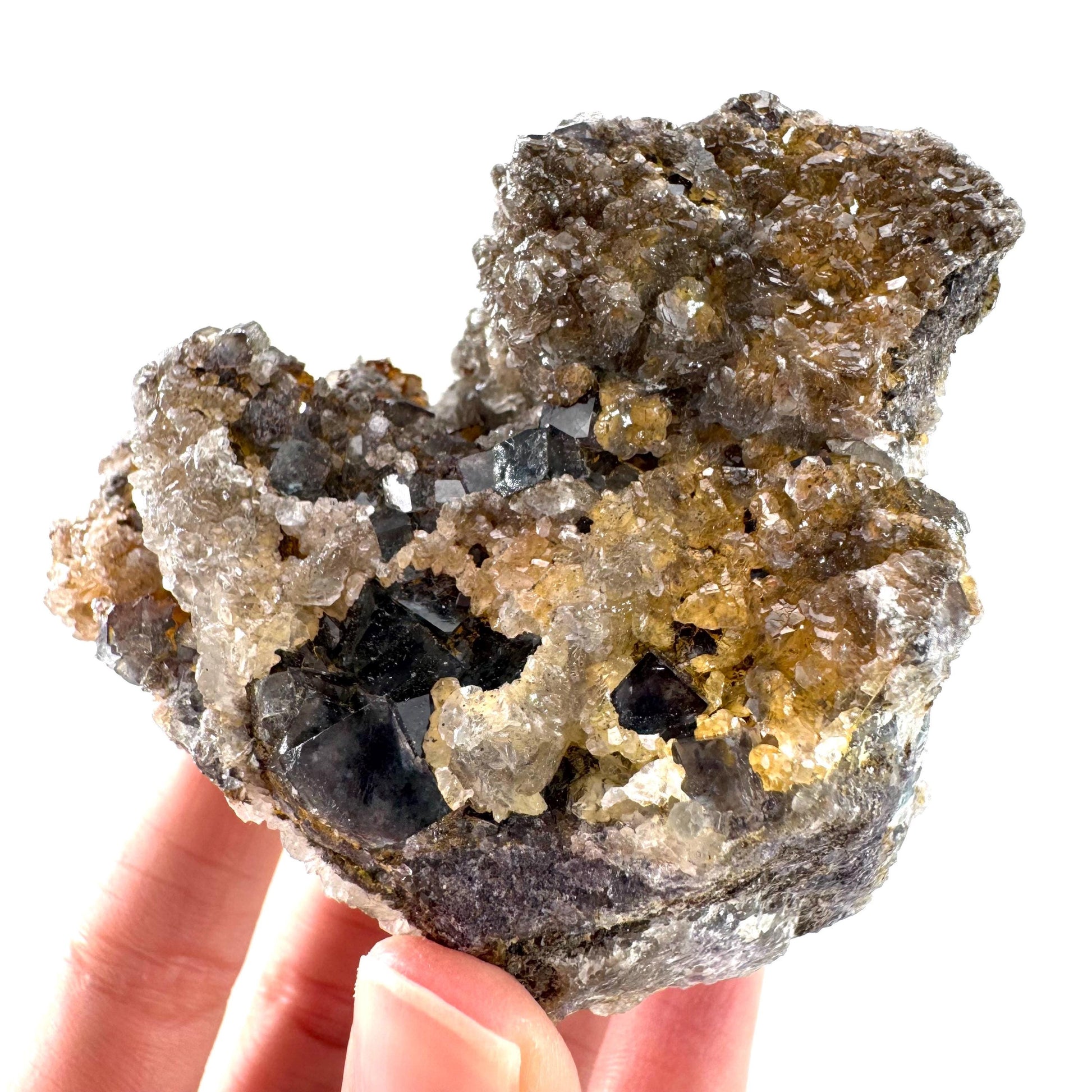 Okorusu Fluorite | blue crystal cluster, mineral specimen from Namibia