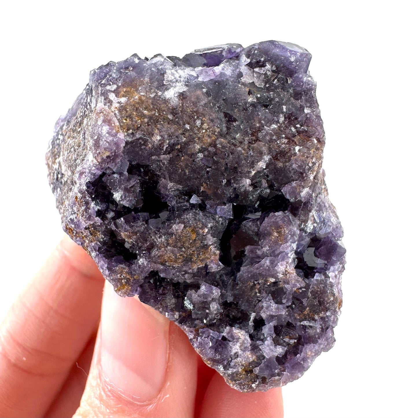 Okorusu Fluorite | purple crystal cluster, mineral specimen from Namibia