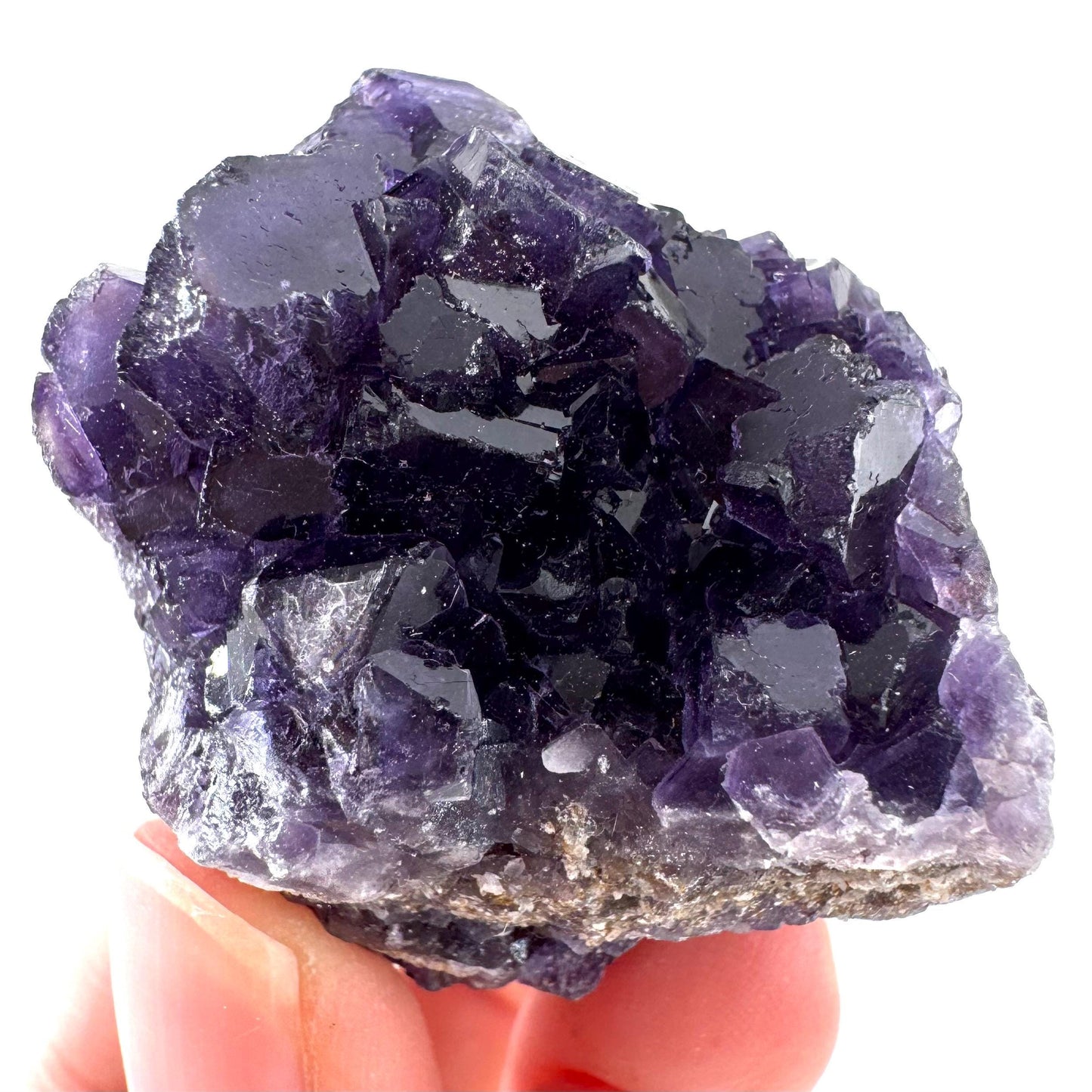 Okorusu Fluorite | purple crystal cluster, mineral specimen from Namibia