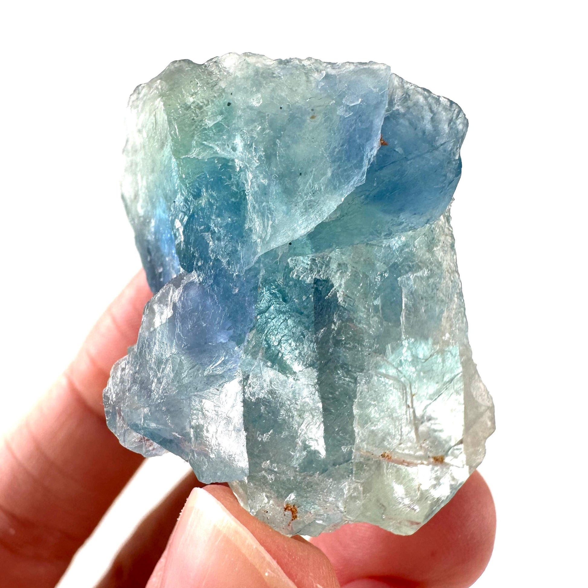Okorusu Fluorite | blue crystal cluster, mineral specimen from Namibia