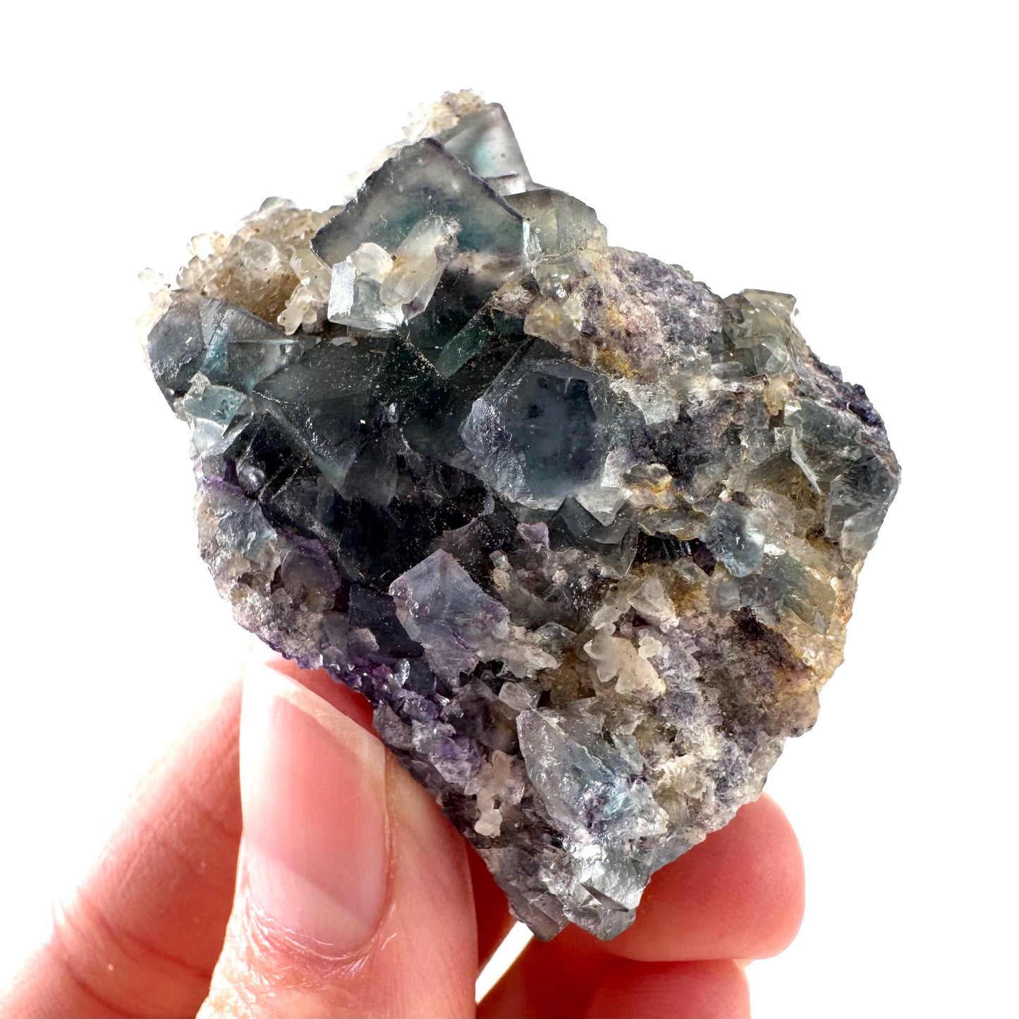 Okorusu Fluorite | blue & purple crystal cluster, mineral specimen from Namibia