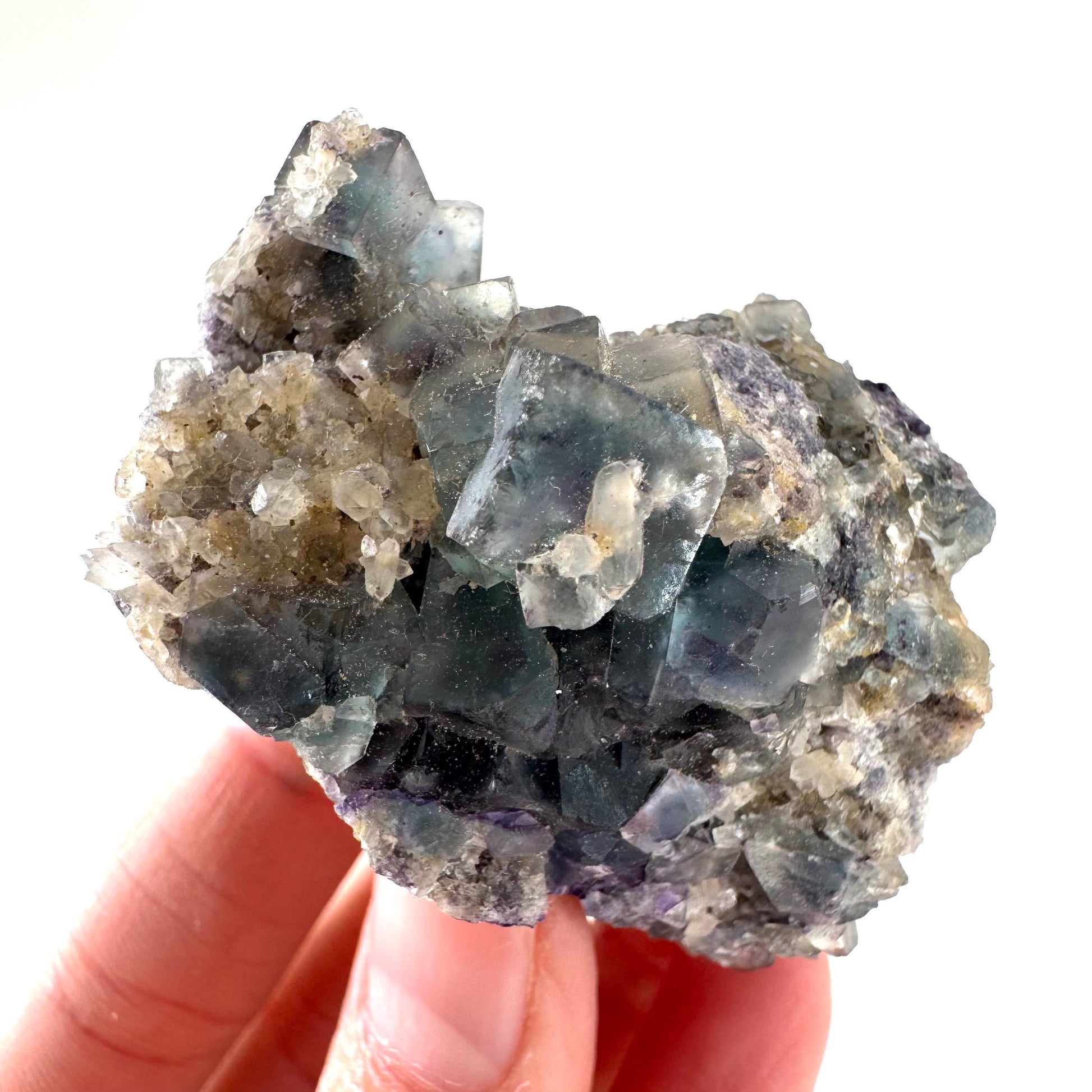 Okorusu Fluorite | blue & purple crystal cluster, mineral specimen from Namibia