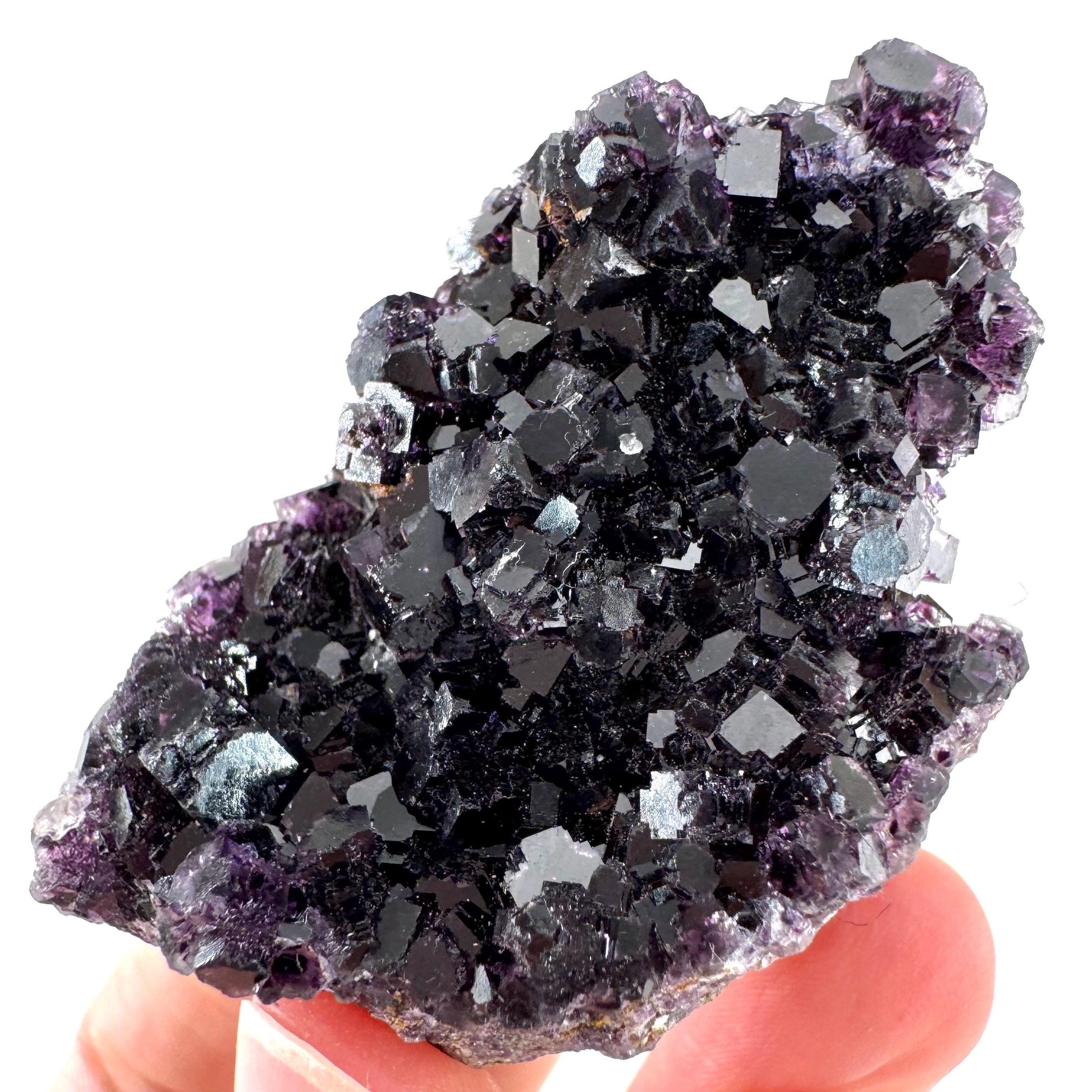 Okorusu Fluorite | purple crystal cluster, mineral specimen from Namibia