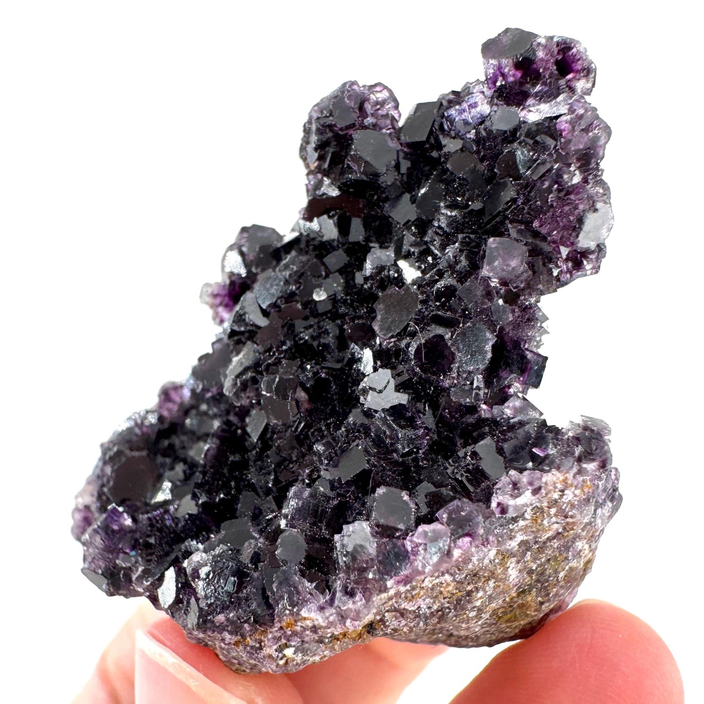 Okorusu Fluorite | purple crystal cluster, mineral specimen from Namibia