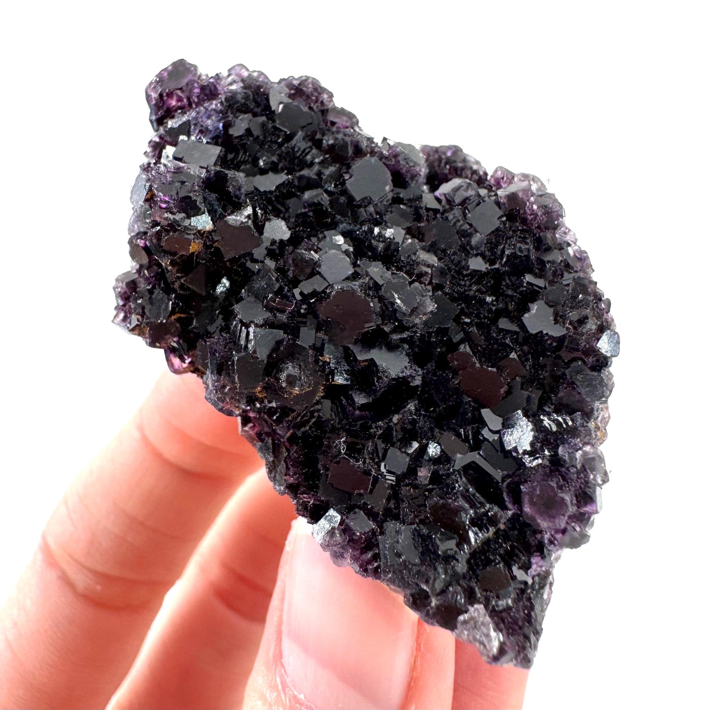 Okorusu Fluorite | purple crystal cluster, mineral specimen from Namibia