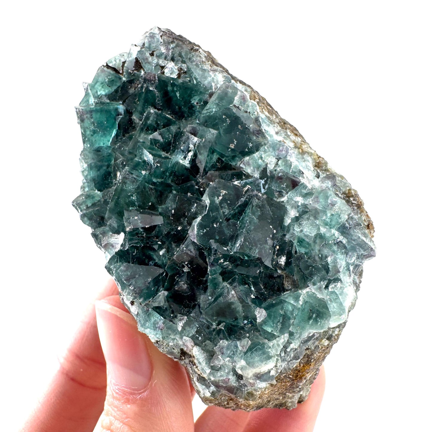 Okorusu Fluorite | blue-green crystal cluster, mineral specimen from Namibia