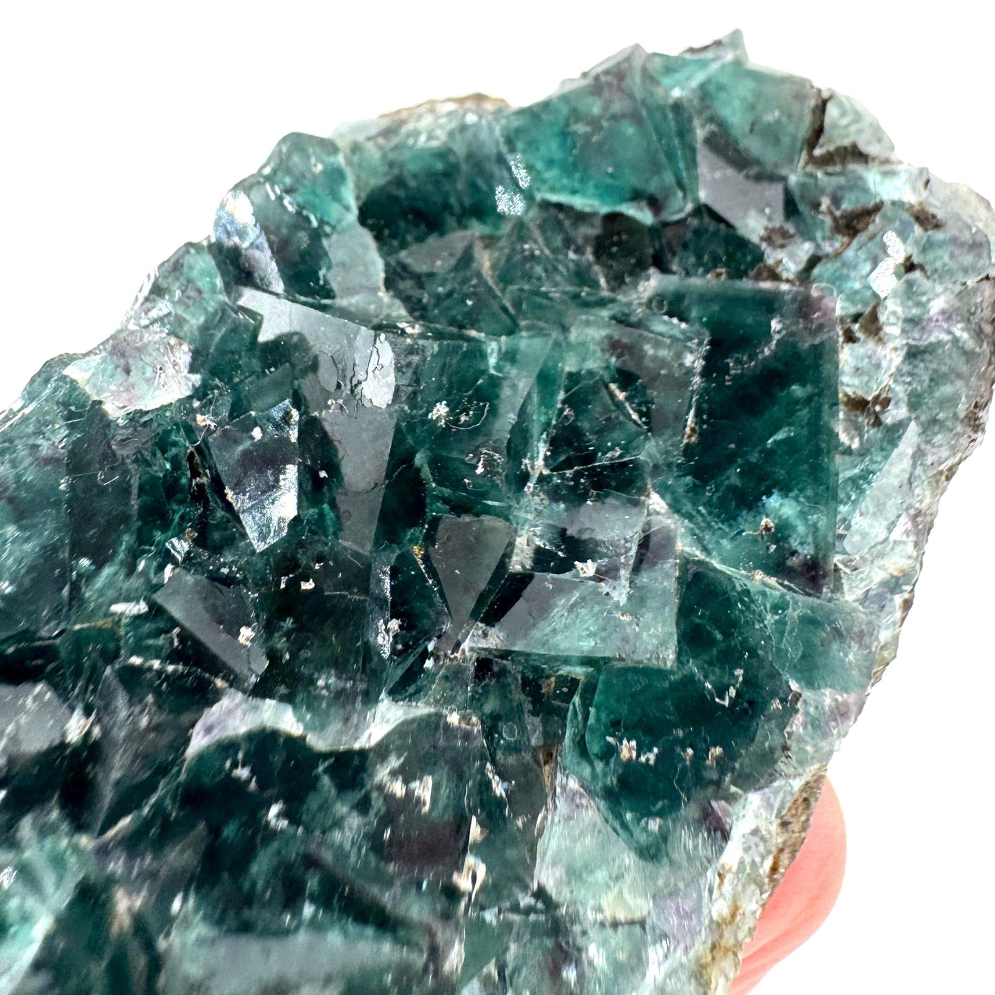 Okorusu Fluorite | blue-green crystal cluster, mineral specimen from Namibia