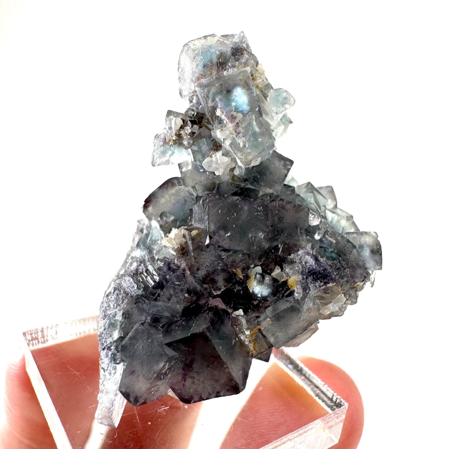 Okorusu Fluorite | blue crystal cluster, mineral specimen from Namibia