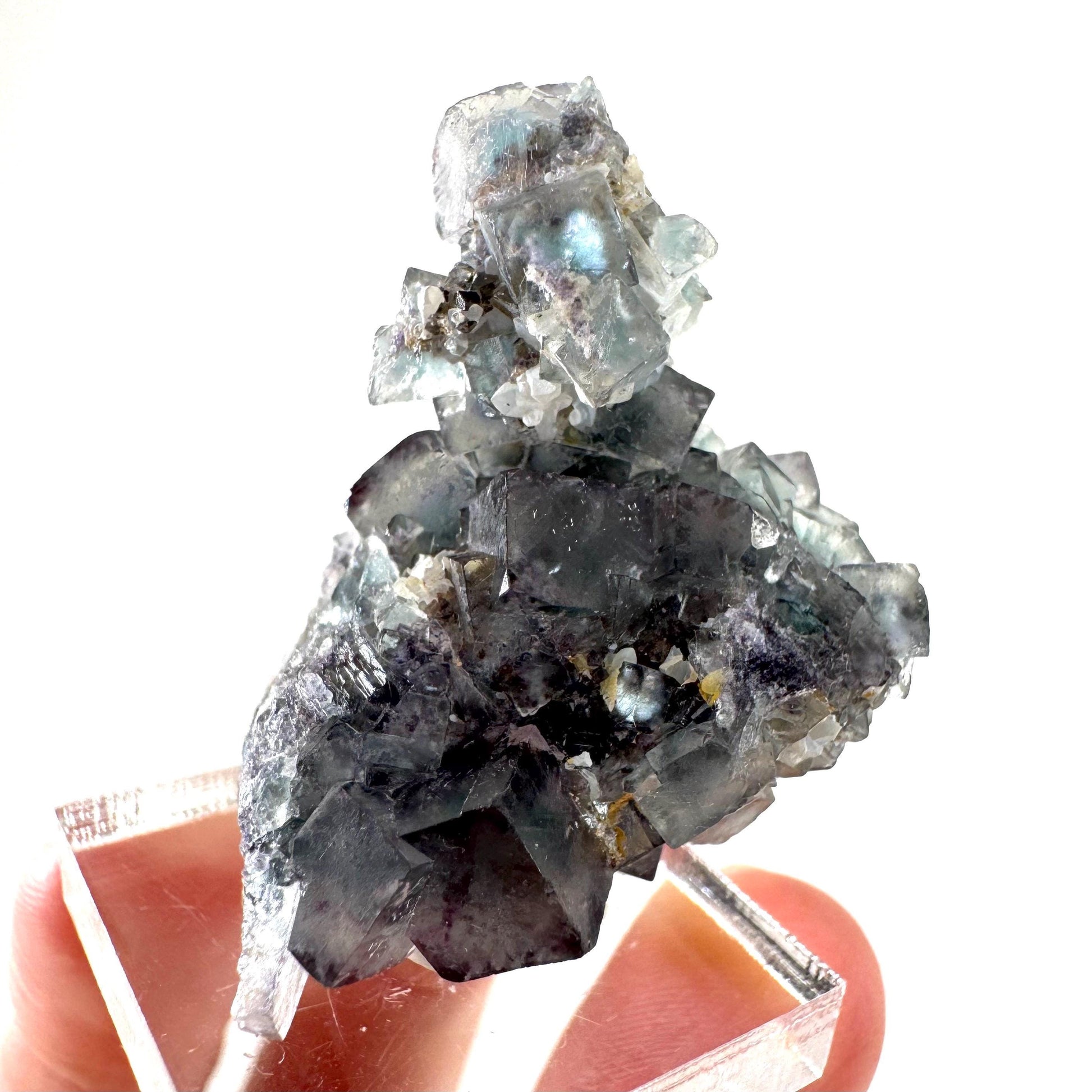 Okorusu Fluorite | blue crystal cluster, mineral specimen from Namibia
