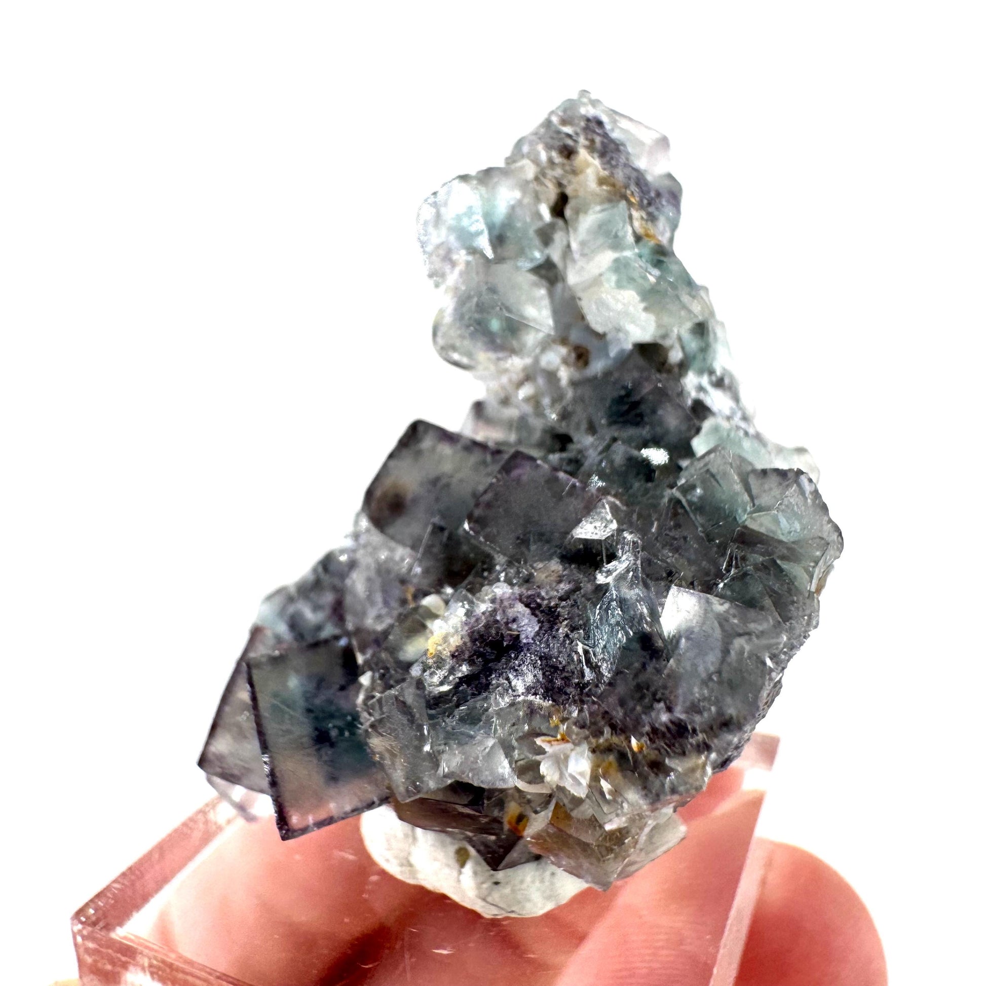 Okorusu Fluorite | blue crystal cluster, mineral specimen from Namibia