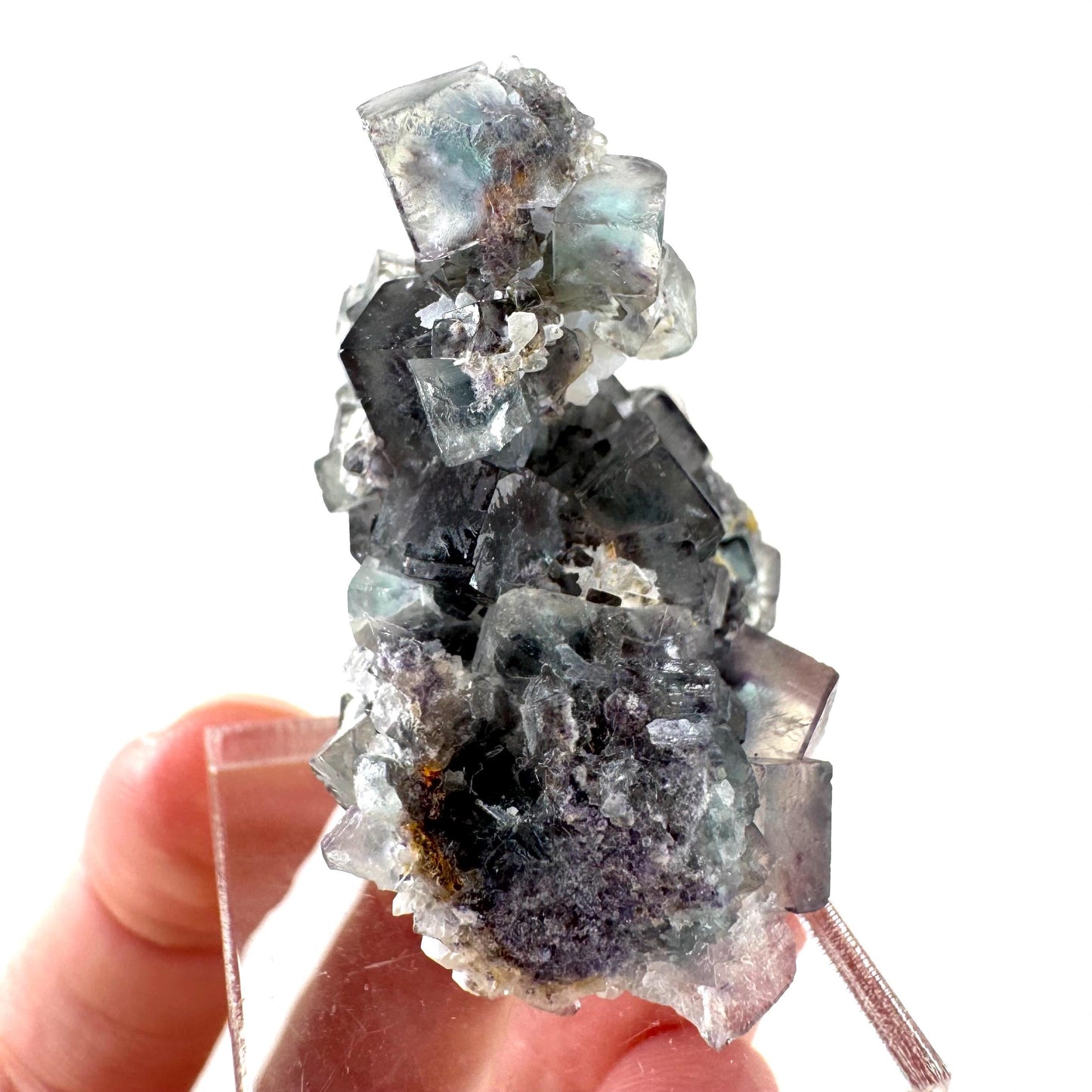 Okorusu Fluorite | blue crystal cluster, mineral specimen from Namibia
