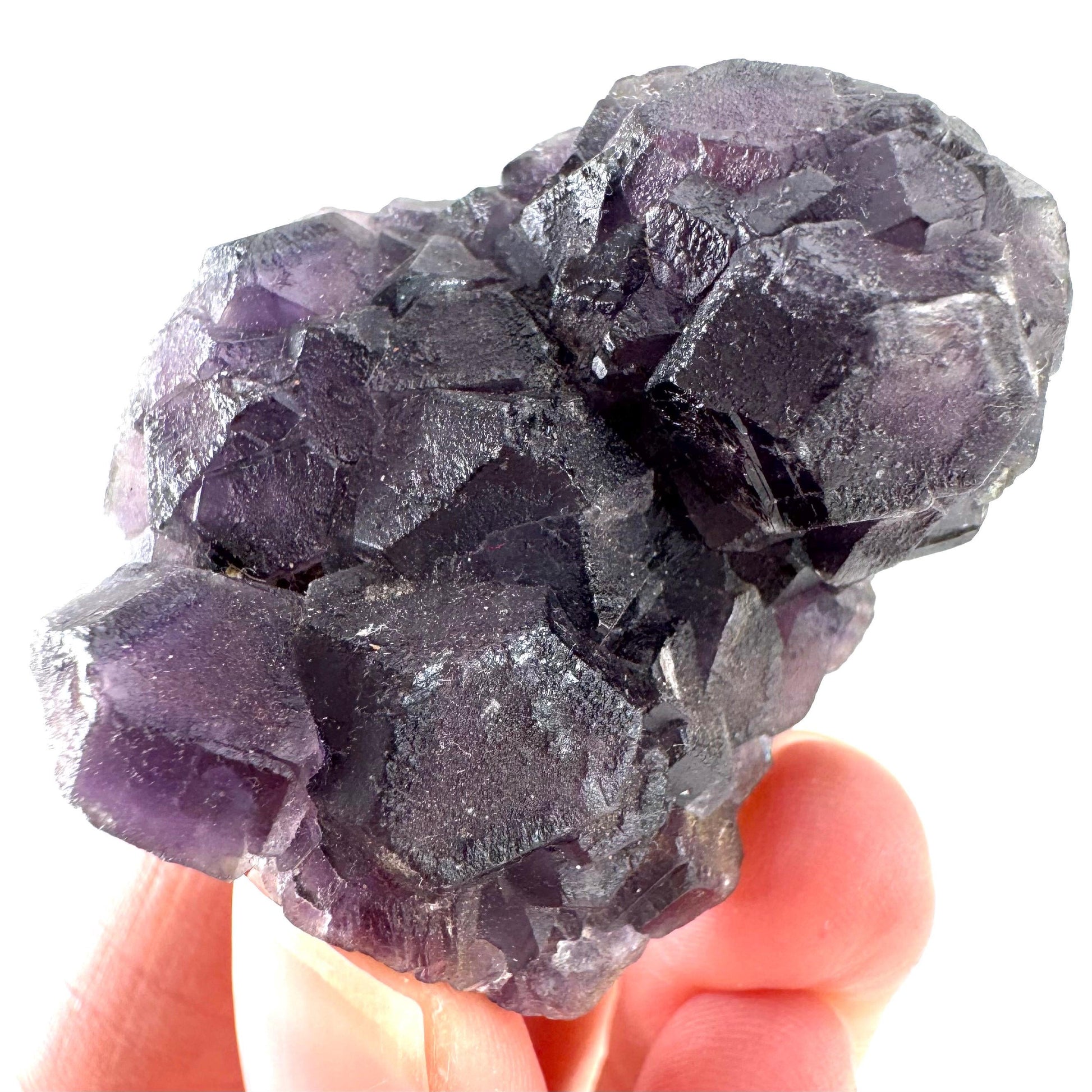 Okorusu Fluorite | purple crystal cluster, mineral specimen from Namibia