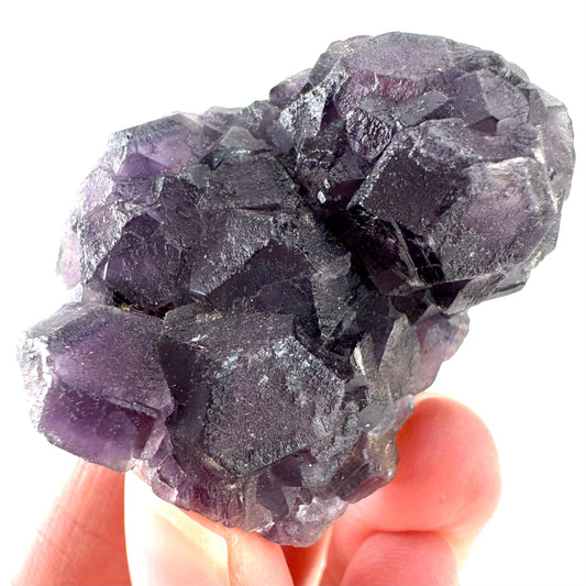 Okorusu Fluorite | purple crystal cluster, mineral specimen from Namibia