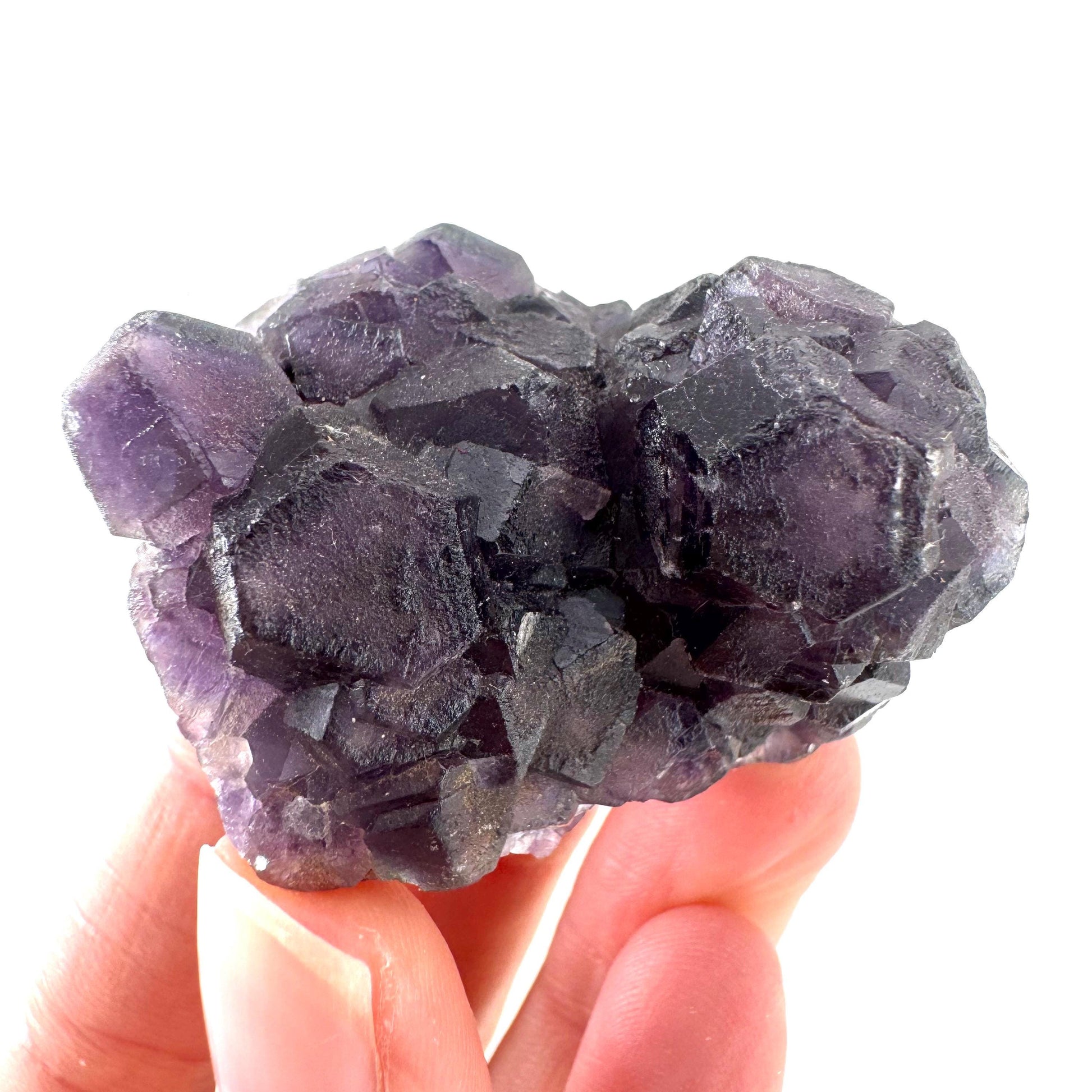 Okorusu Fluorite | purple crystal cluster, mineral specimen from Namibia