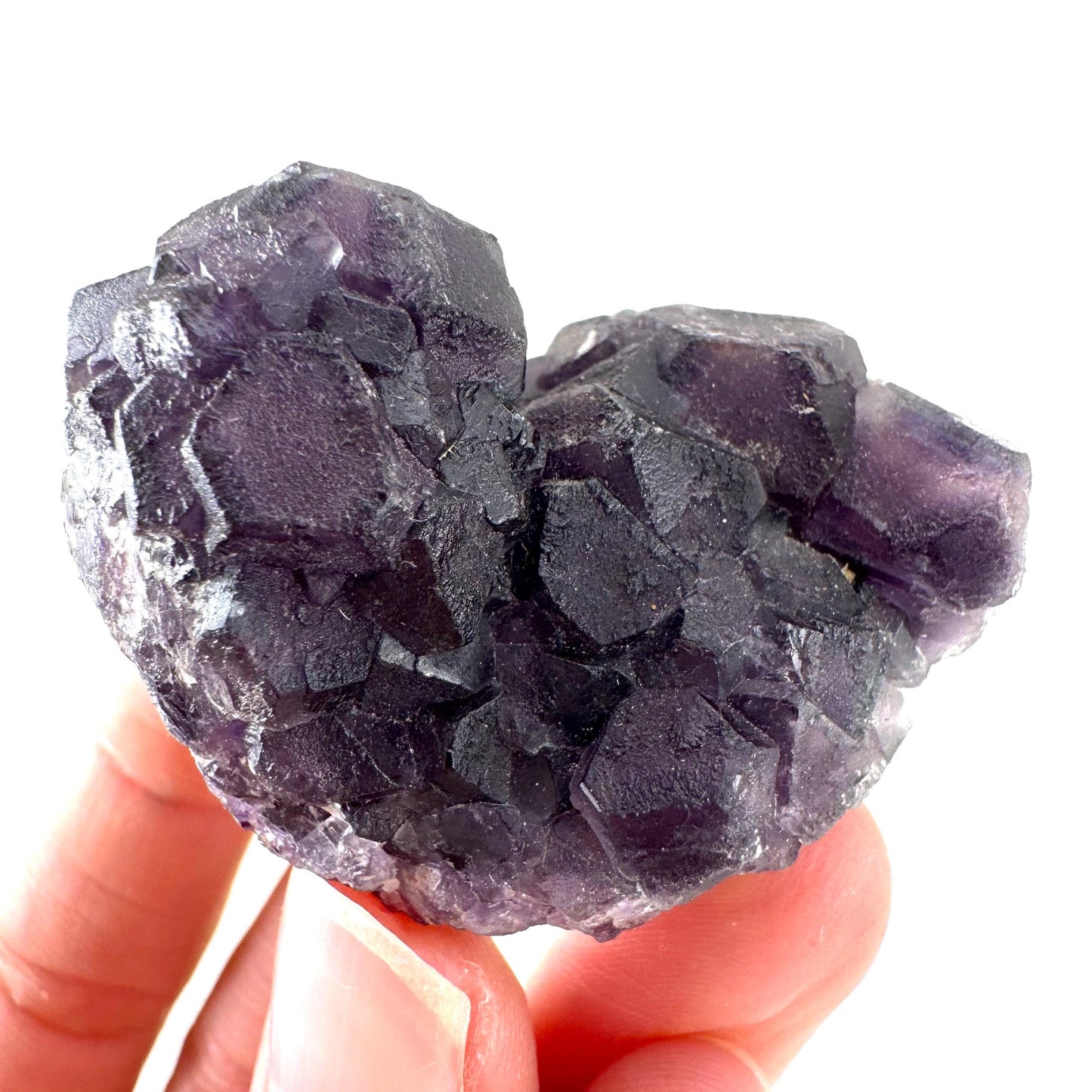 Okorusu Fluorite | purple crystal cluster, mineral specimen from Namibia