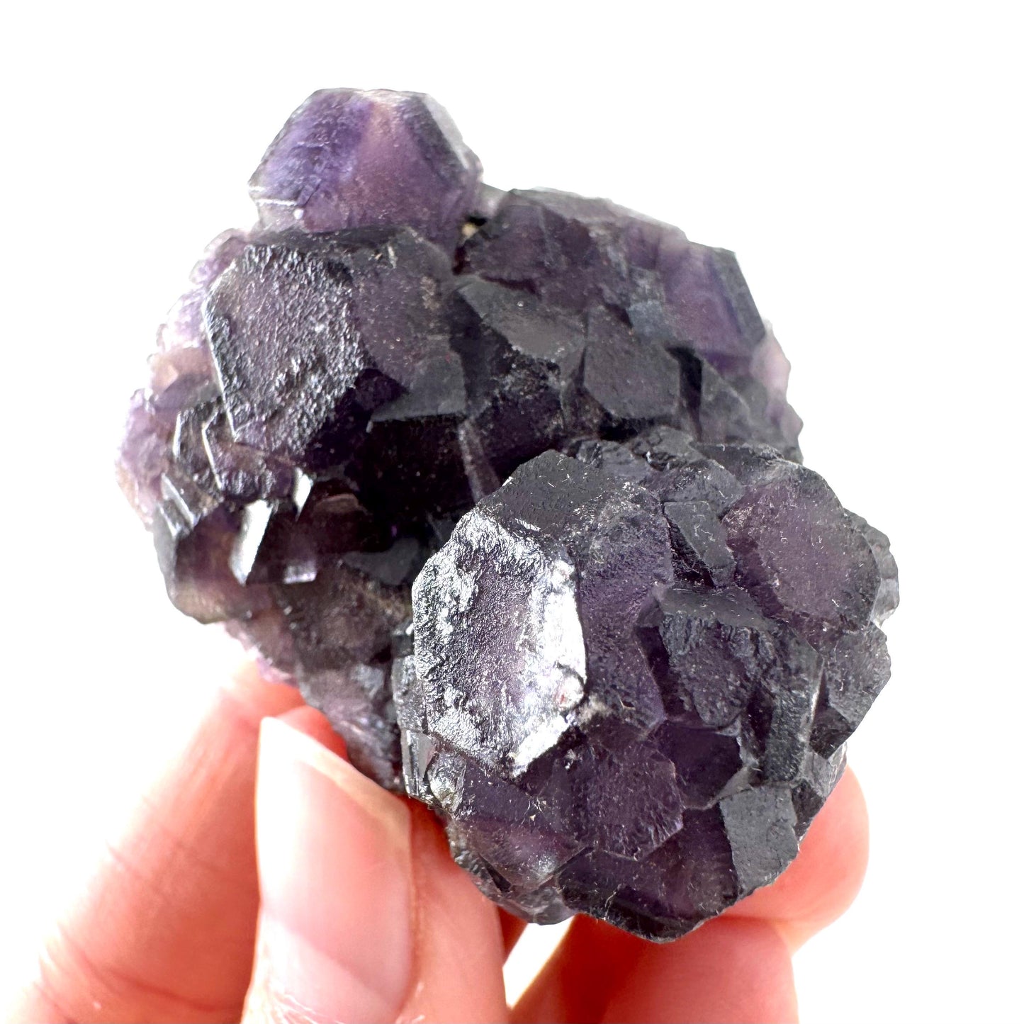 Okorusu Fluorite | purple crystal cluster, mineral specimen from Namibia