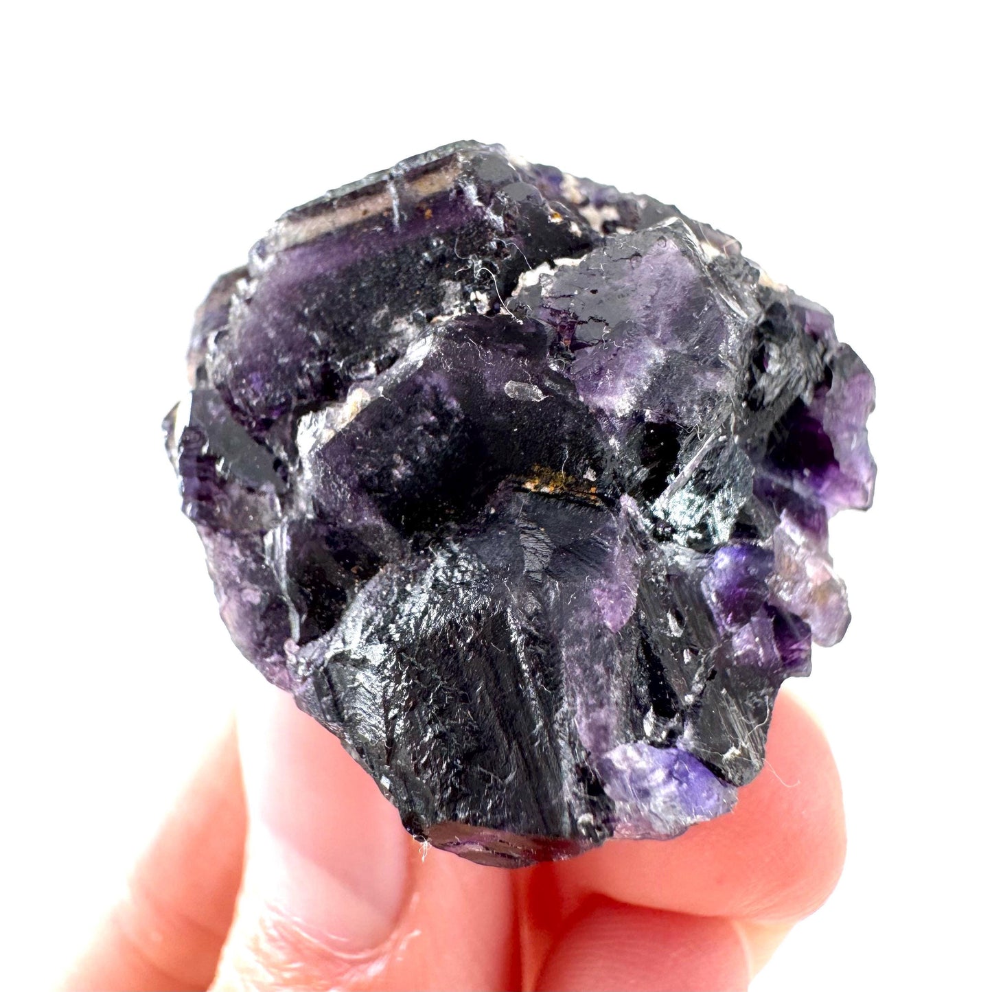 Okorusu Fluorite | purple crystal cluster, mineral specimen from Namibia