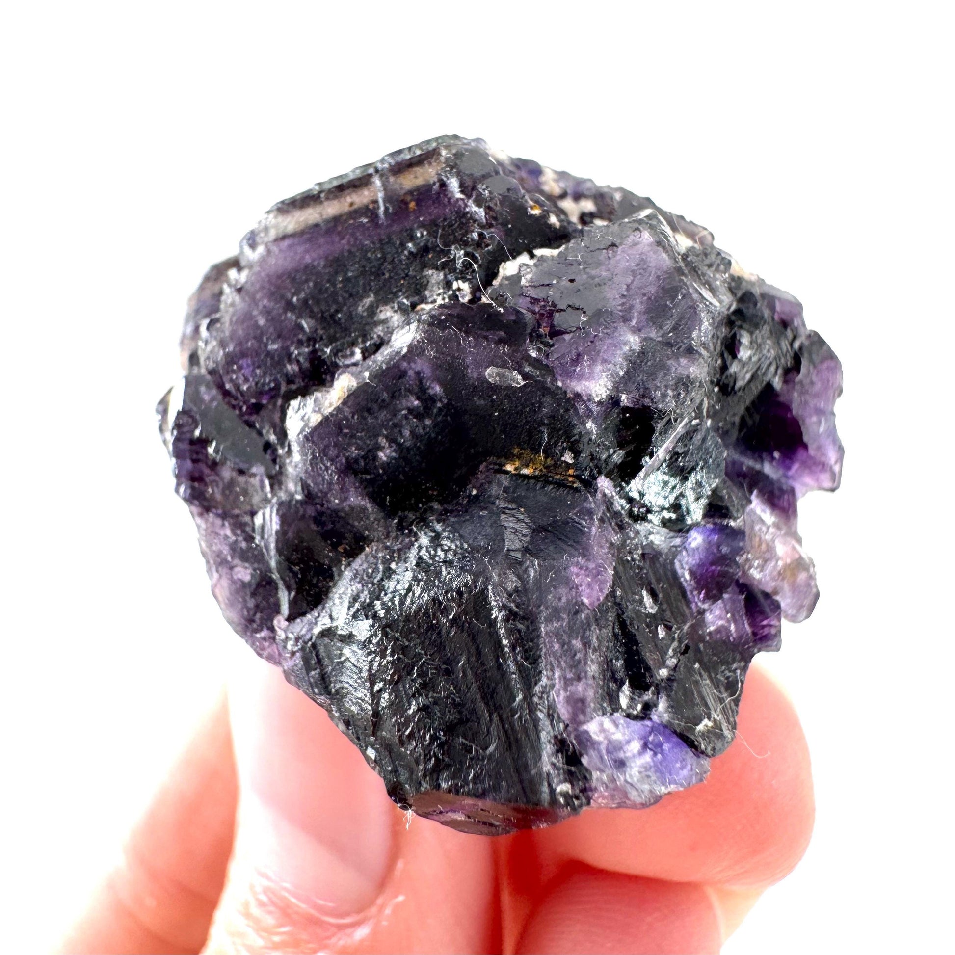 Okorusu Fluorite | purple crystal cluster, mineral specimen from Namibia