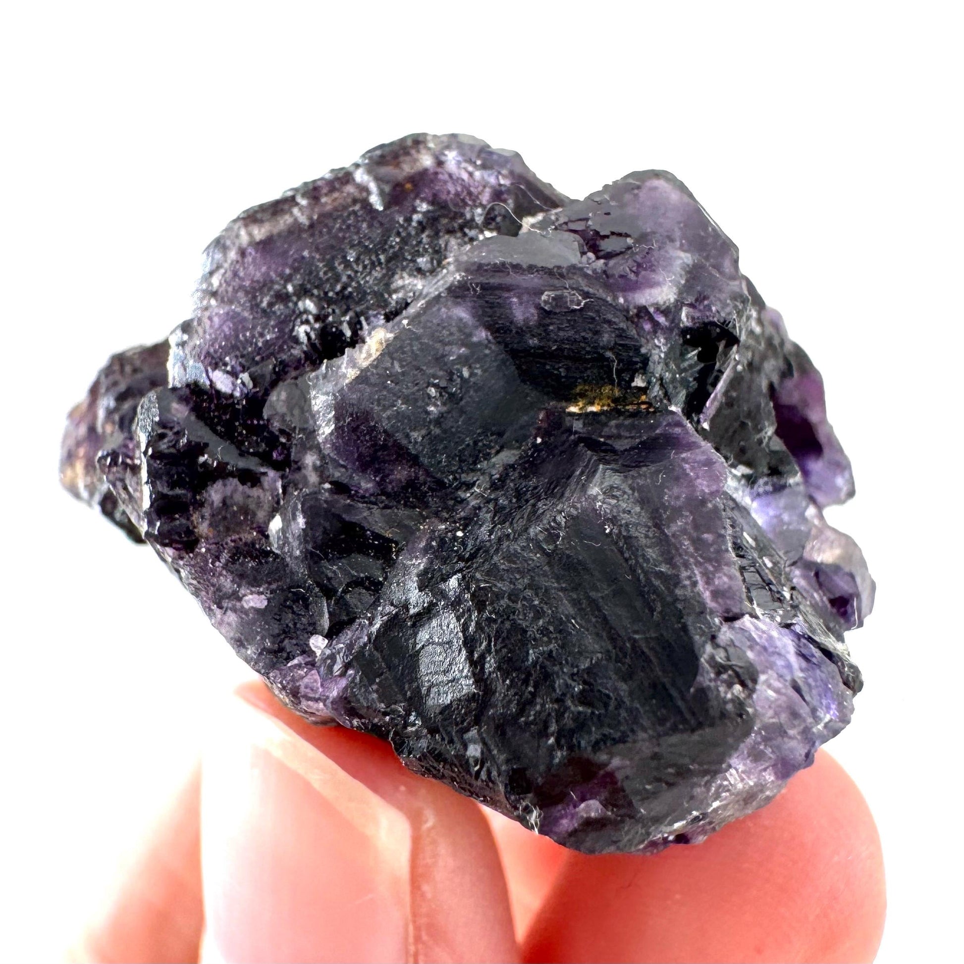 Okorusu Fluorite | purple crystal cluster, mineral specimen from Namibia