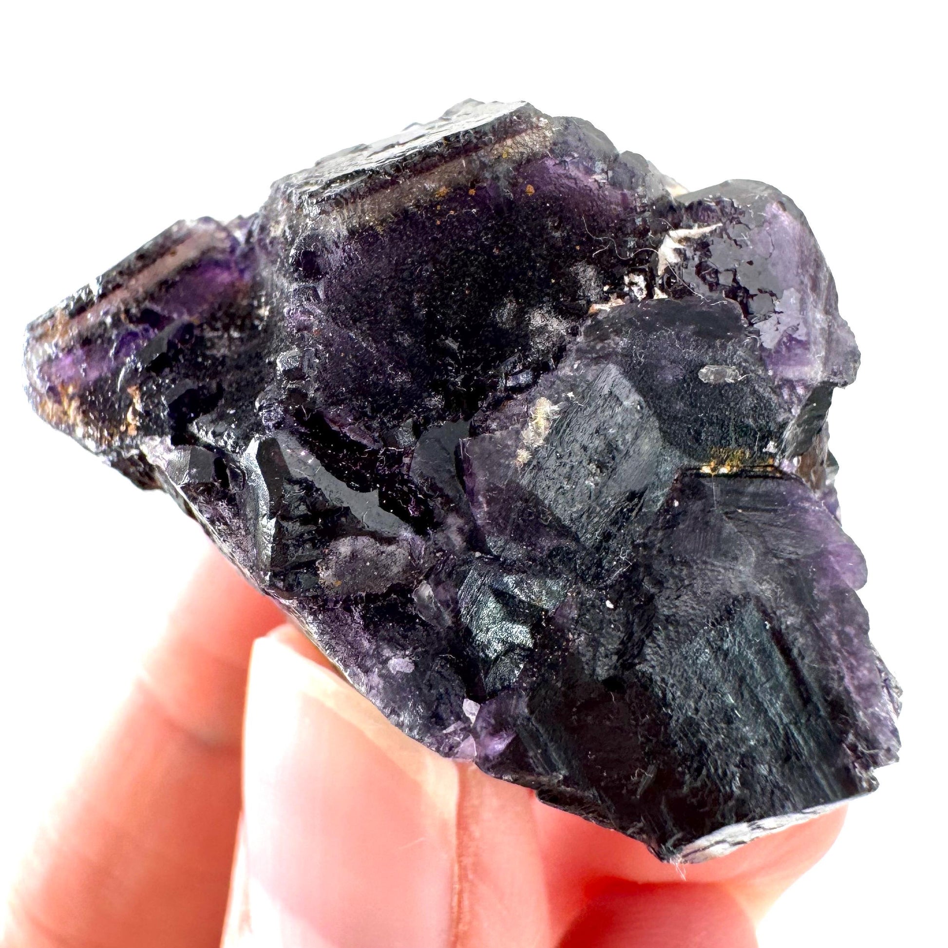 Okorusu Fluorite | purple crystal cluster, mineral specimen from Namibia