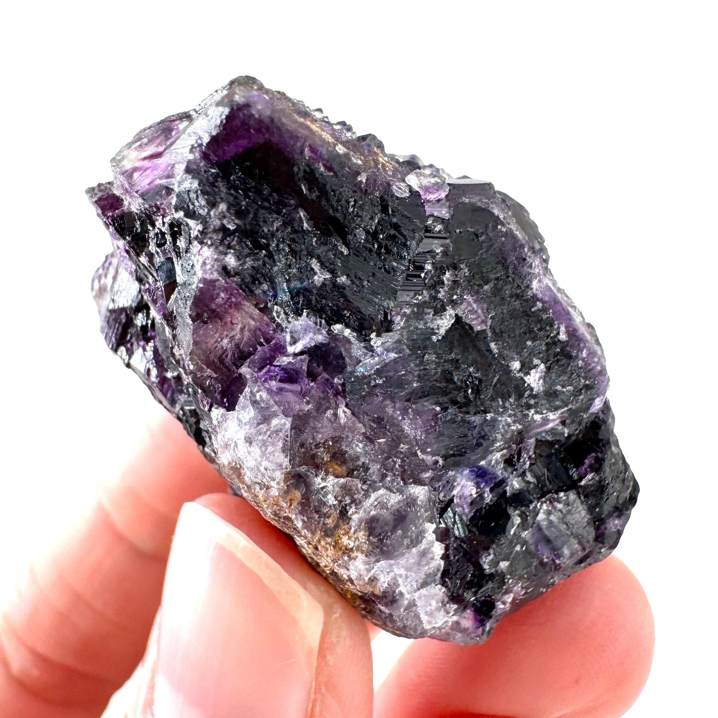 Okorusu Fluorite | purple crystal cluster, mineral specimen from Namibia