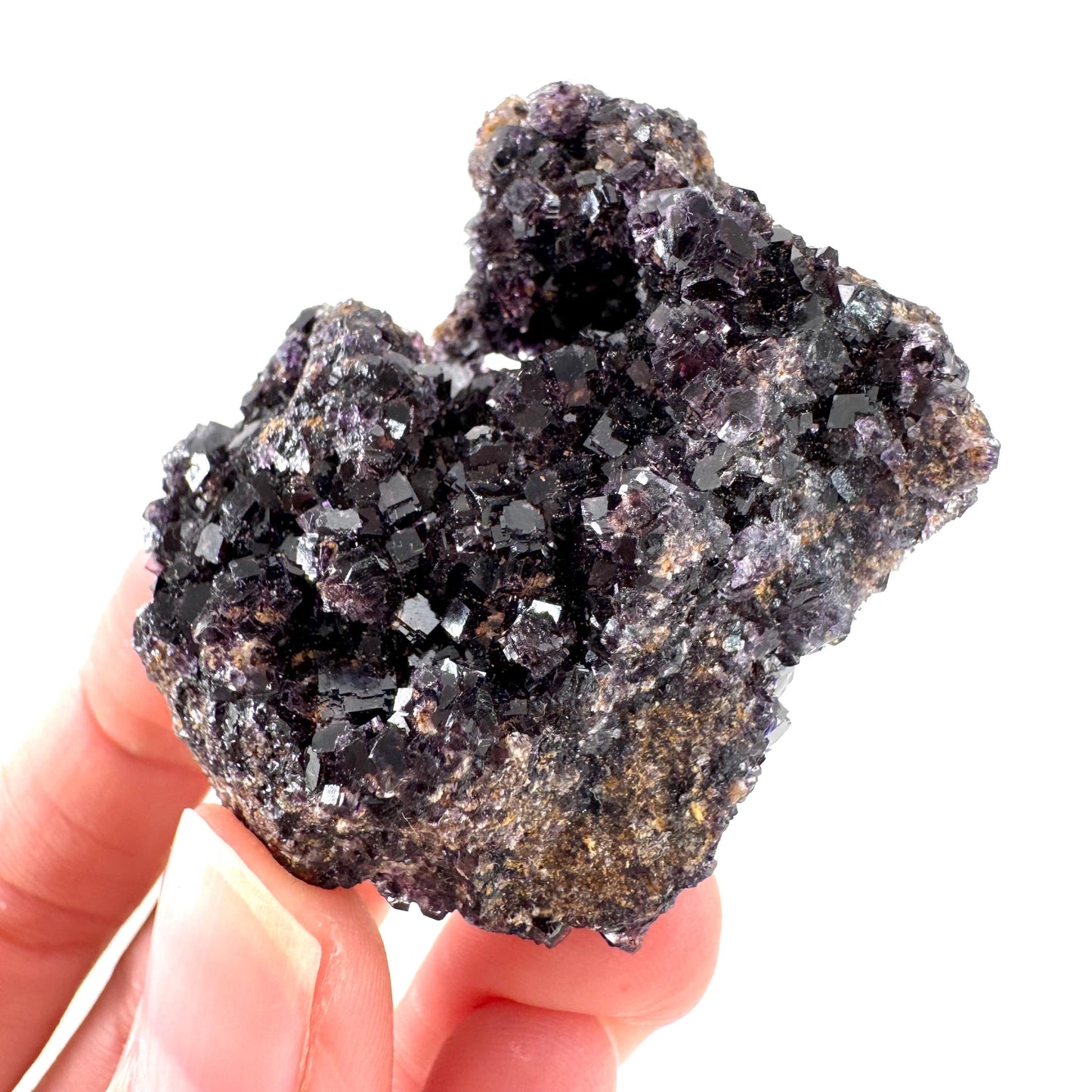 Okorusu Fluorite | purple crystal cluster, mineral specimen from Namibia