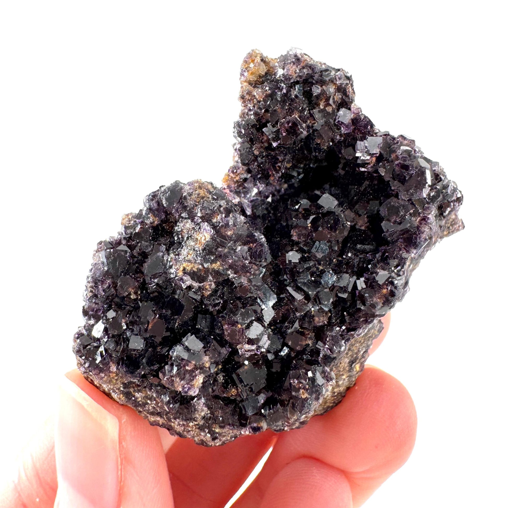 Okorusu Fluorite | purple crystal cluster, mineral specimen from Namibia