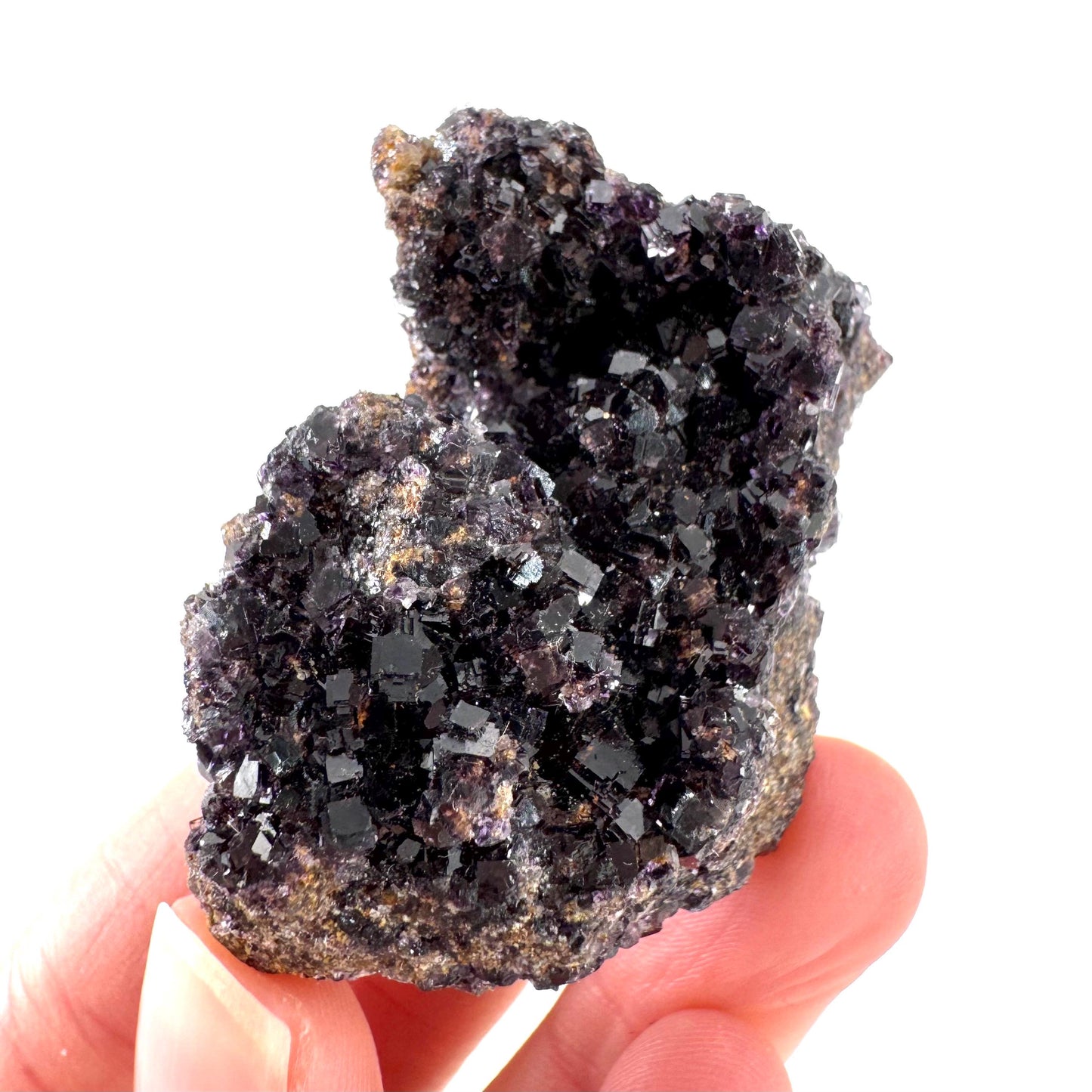 Okorusu Fluorite | purple crystal cluster, mineral specimen from Namibia