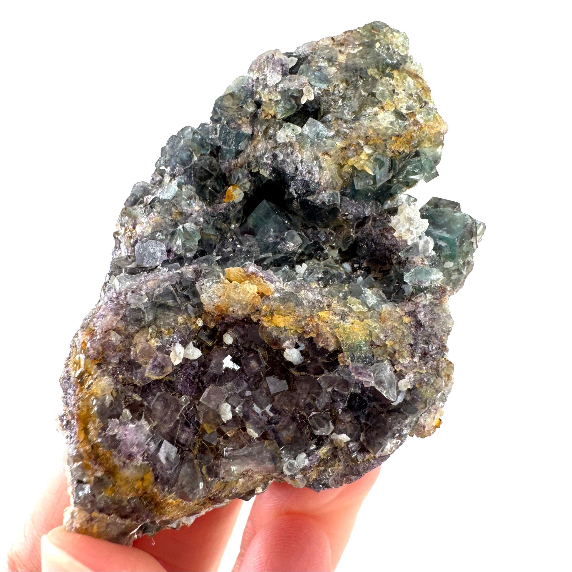 Okorusu Fluorite | blue & purple crystal cluster, mineral specimen from Namibia