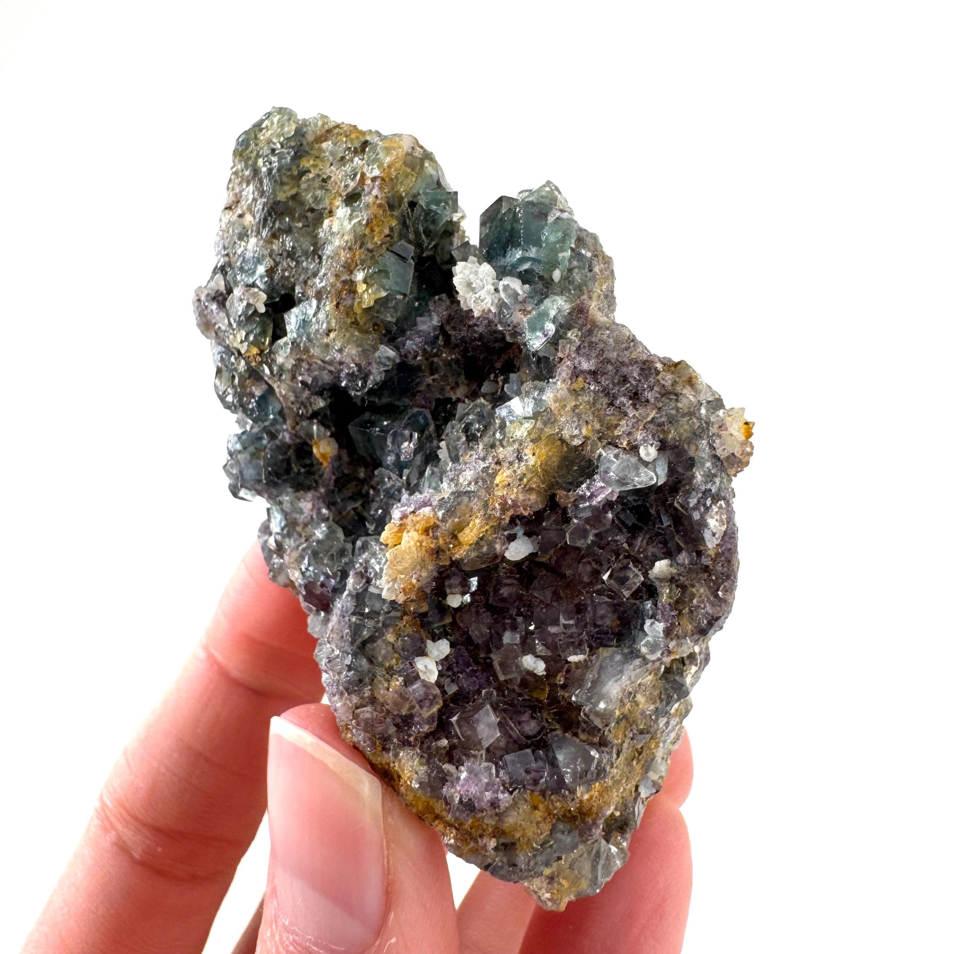 Okorusu Fluorite | blue & purple crystal cluster, mineral specimen from Namibia