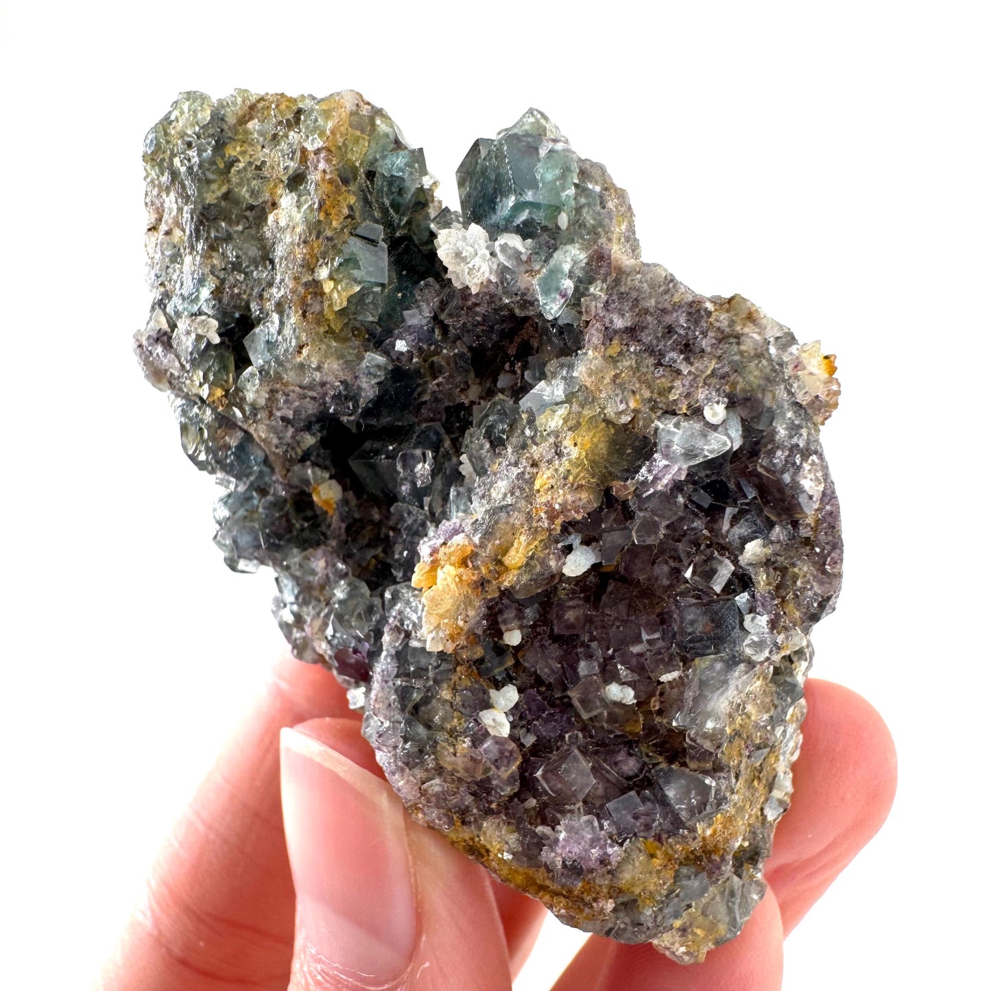 Okorusu Fluorite | blue & purple crystal cluster, mineral specimen from Namibia