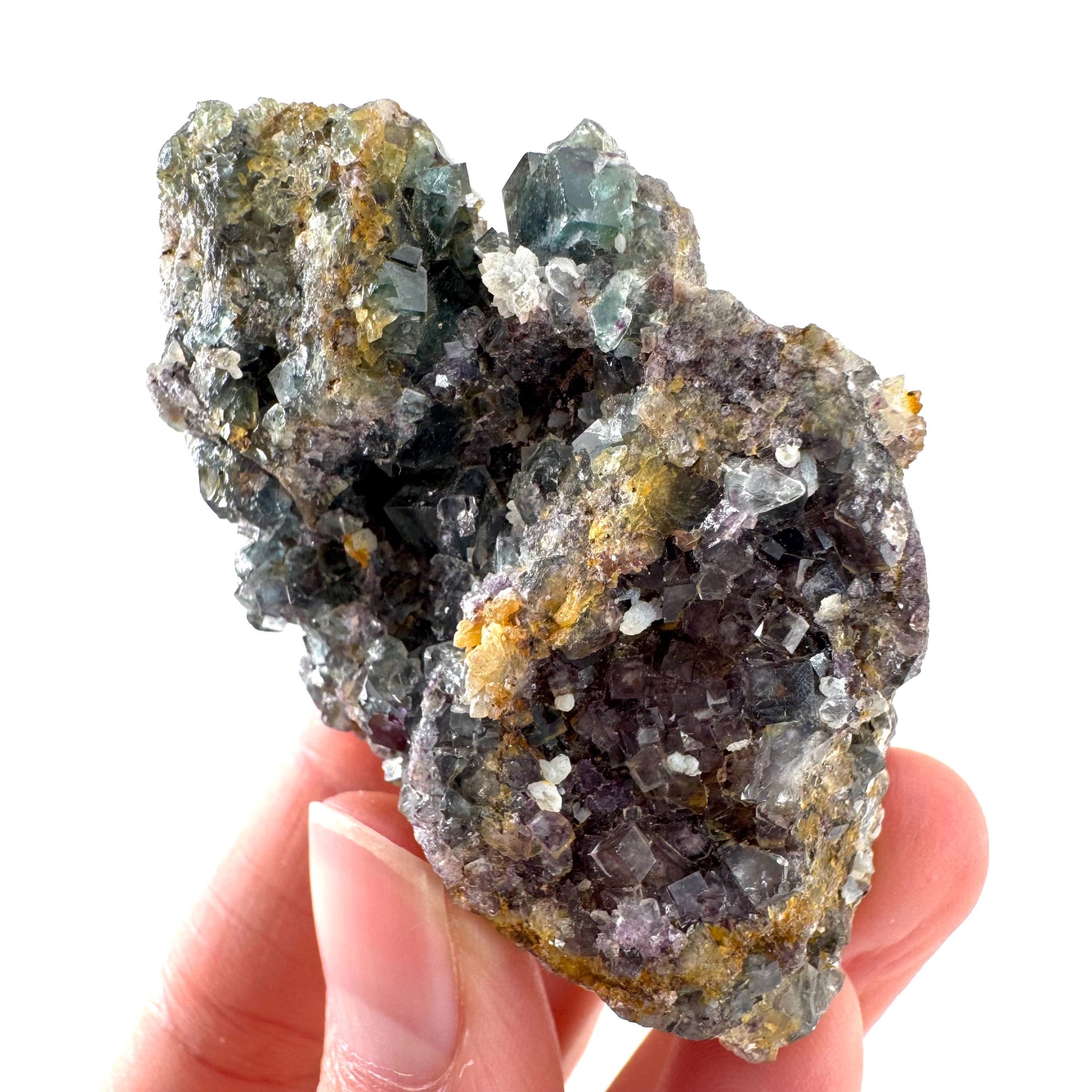 Okorusu Fluorite | blue & purple crystal cluster, mineral specimen from Namibia