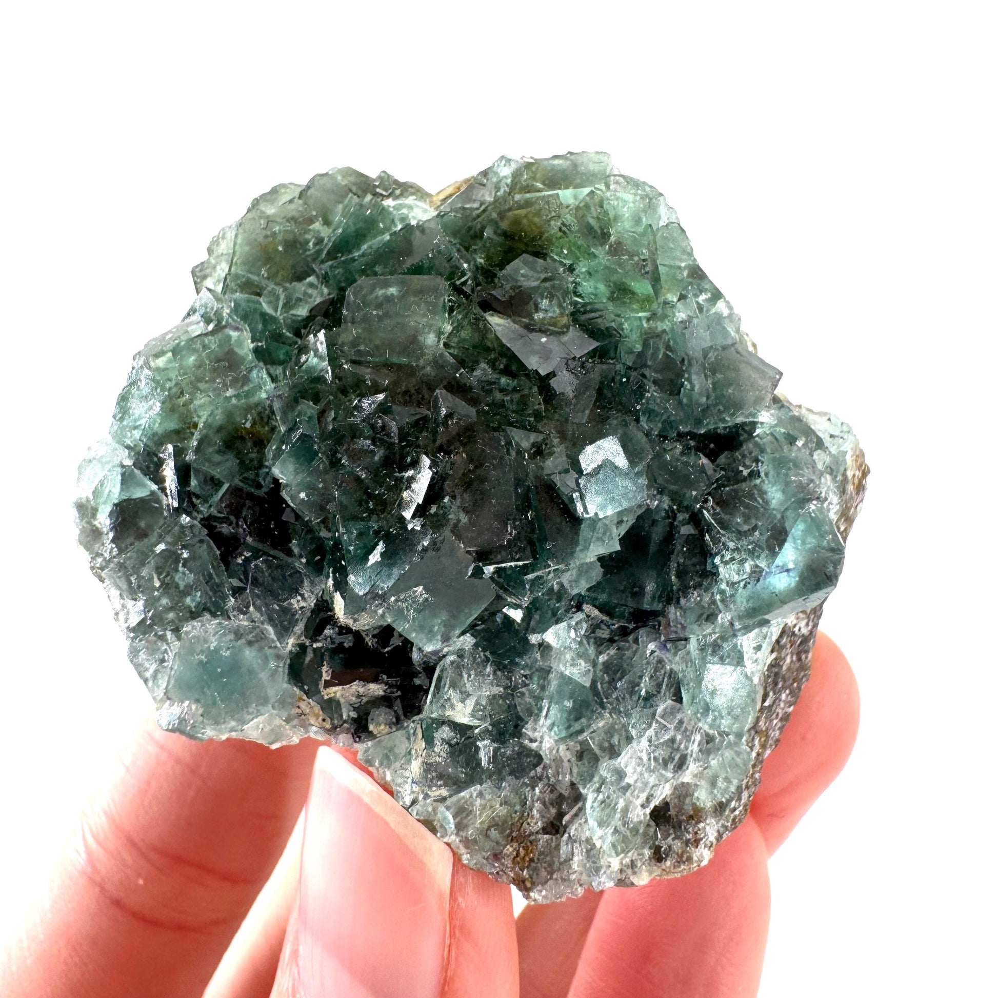 Okorusu Fluorite | green crystal cluster, mineral specimen from Namibia