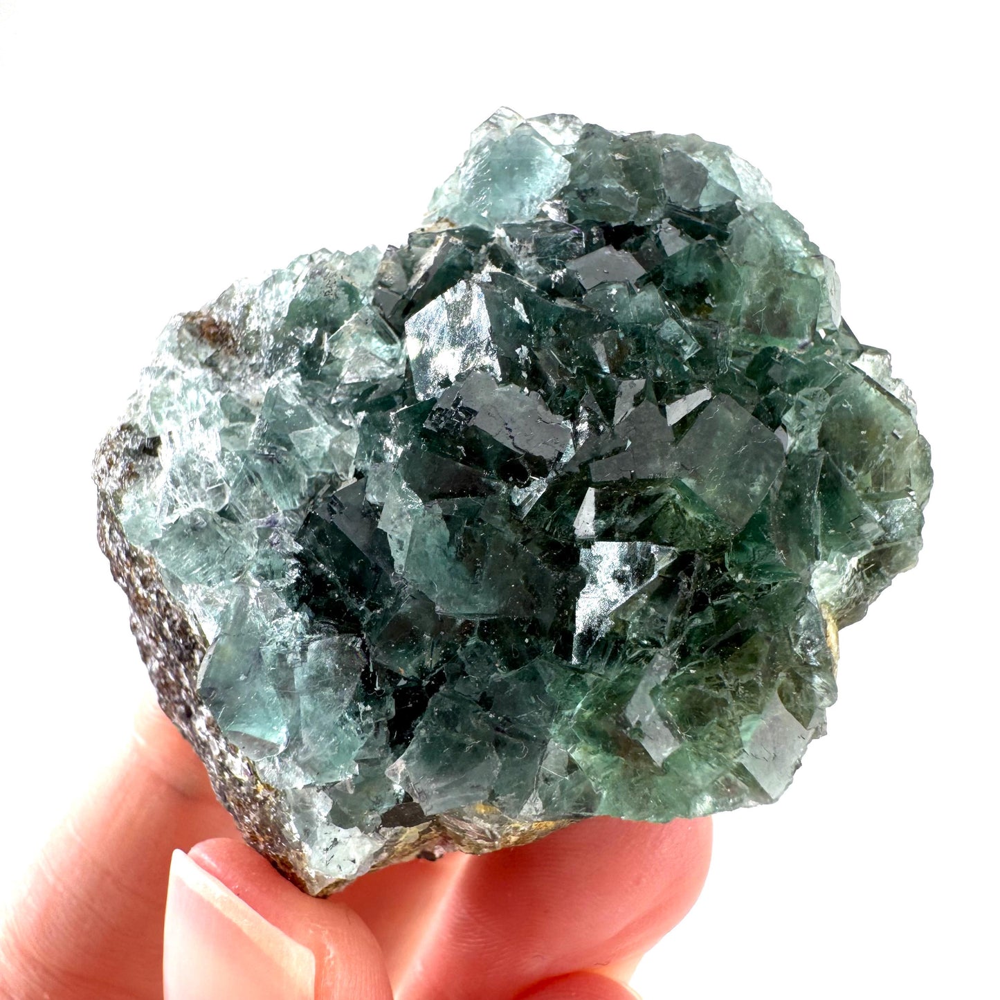 Okorusu Fluorite | green crystal cluster, mineral specimen from Namibia