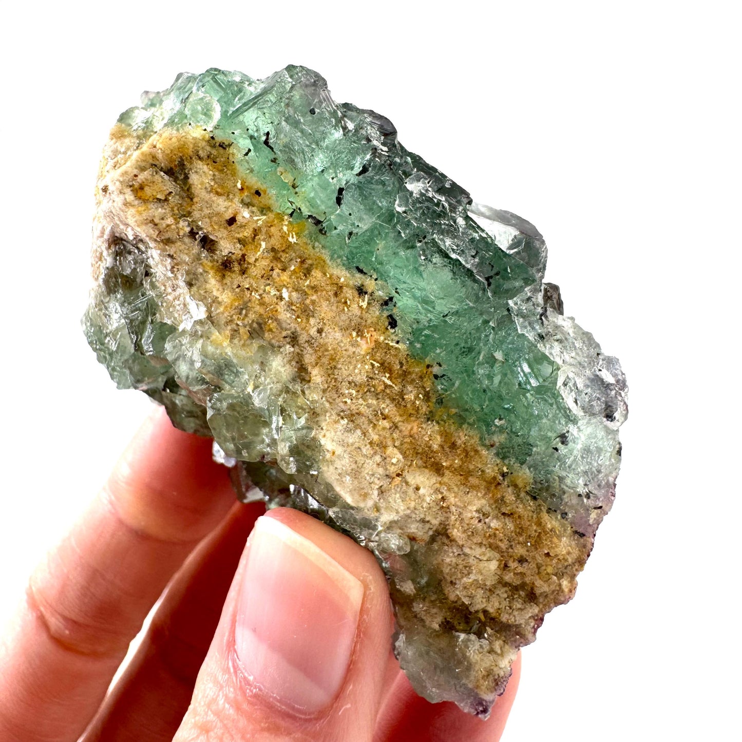 Okorusu Fluorite | green crystal cluster, mineral specimen from Namibia