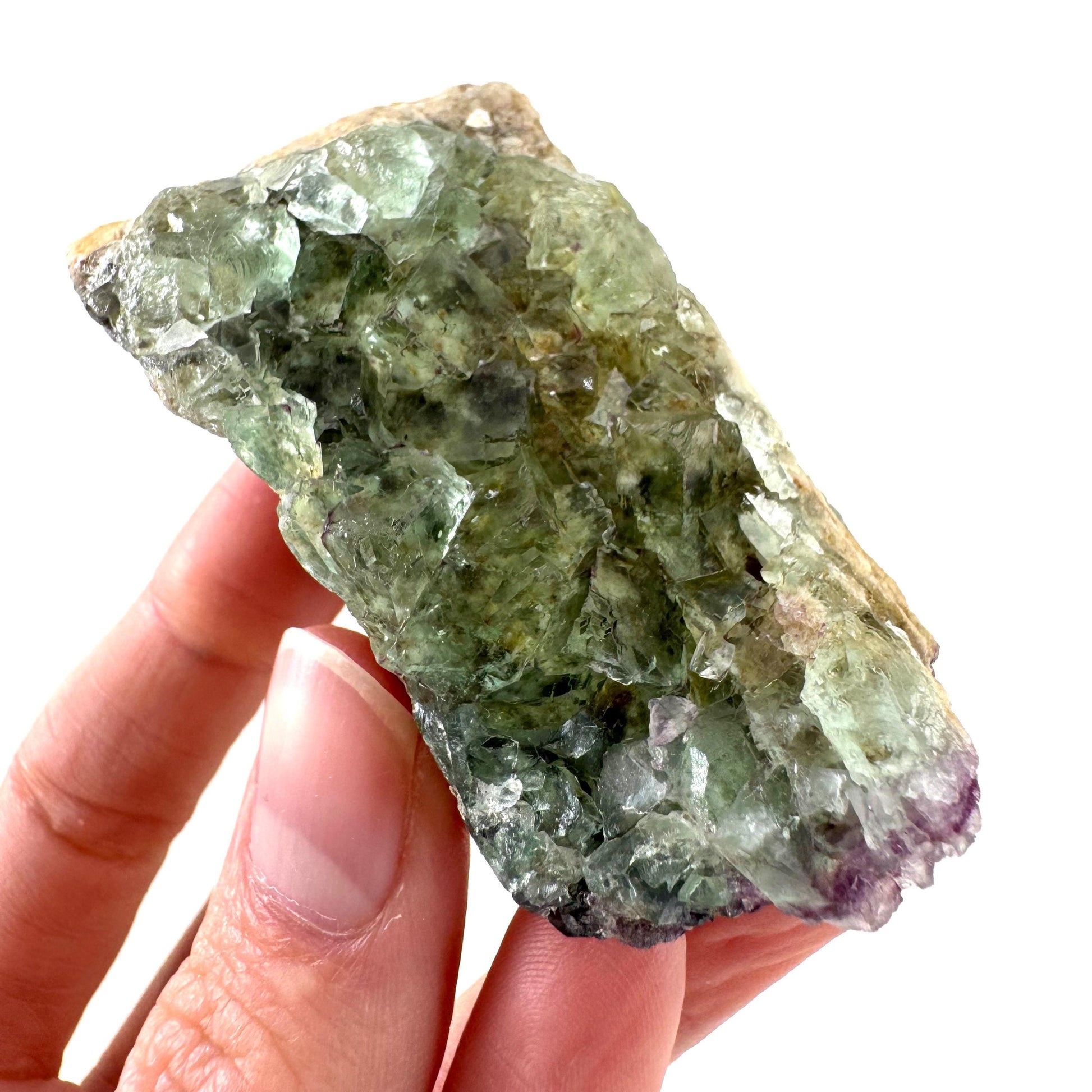 Okorusu Fluorite | green crystal cluster, mineral specimen from Namibia