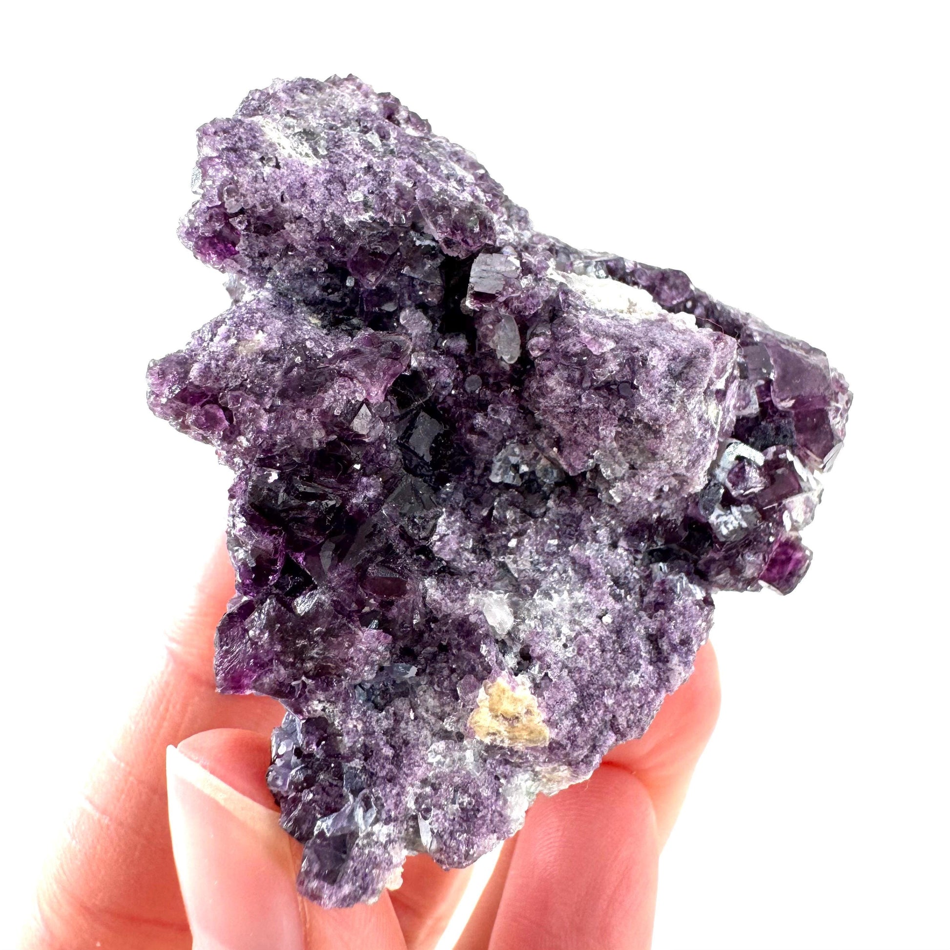 Okorusu Fluorite | purple crystal cluster, mineral specimen from Namibia